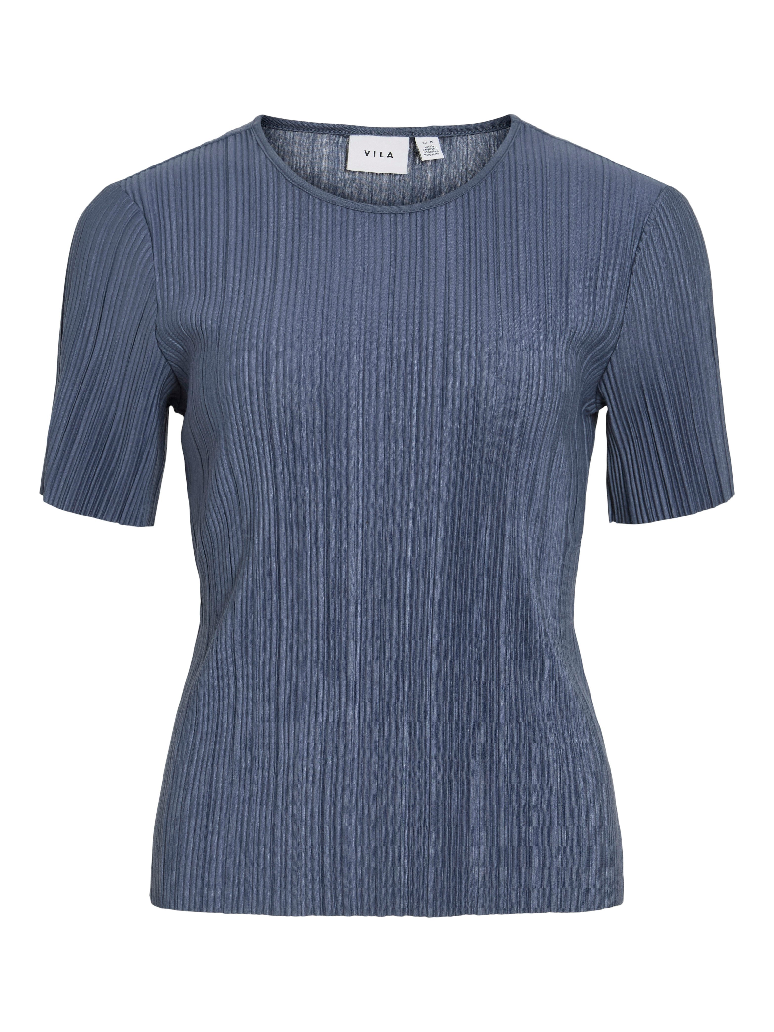 Vila Shirt met korte mouwen VIPLISA O-NECK S/S TOP - NOOS