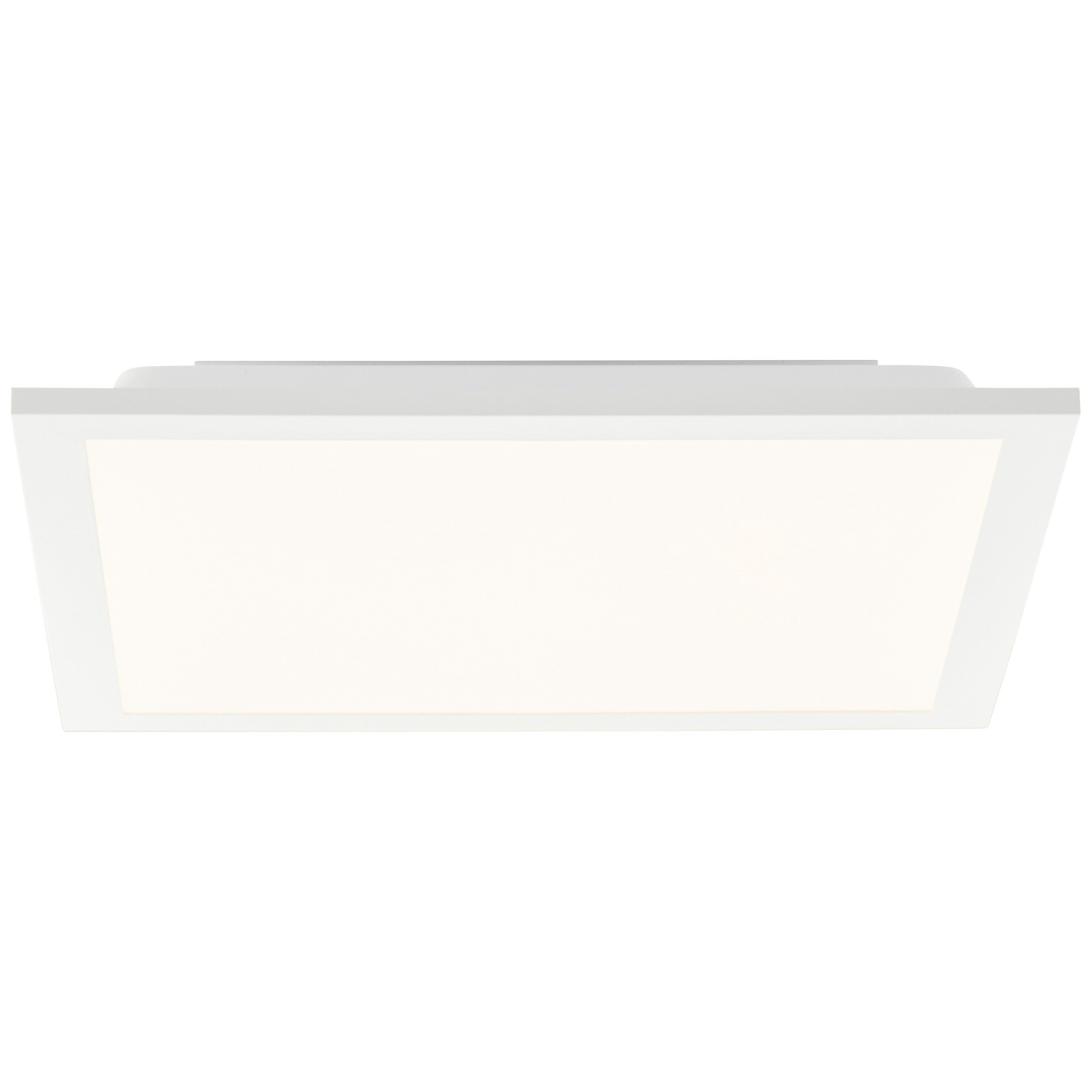 Brilliant Leuchten Led-plafondlamp Briston 30 x 30 cm, 1600 lm, 2700 k, aluminium, wit