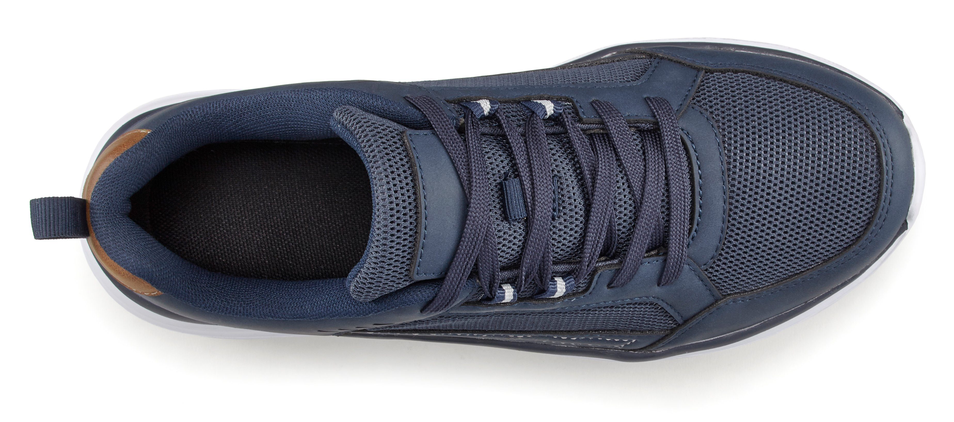 AUTHENTIC LE JOGGER Sneakers in materiaalmix, veterschoenen, vrijetijdsschoenen, ultralicht vegan