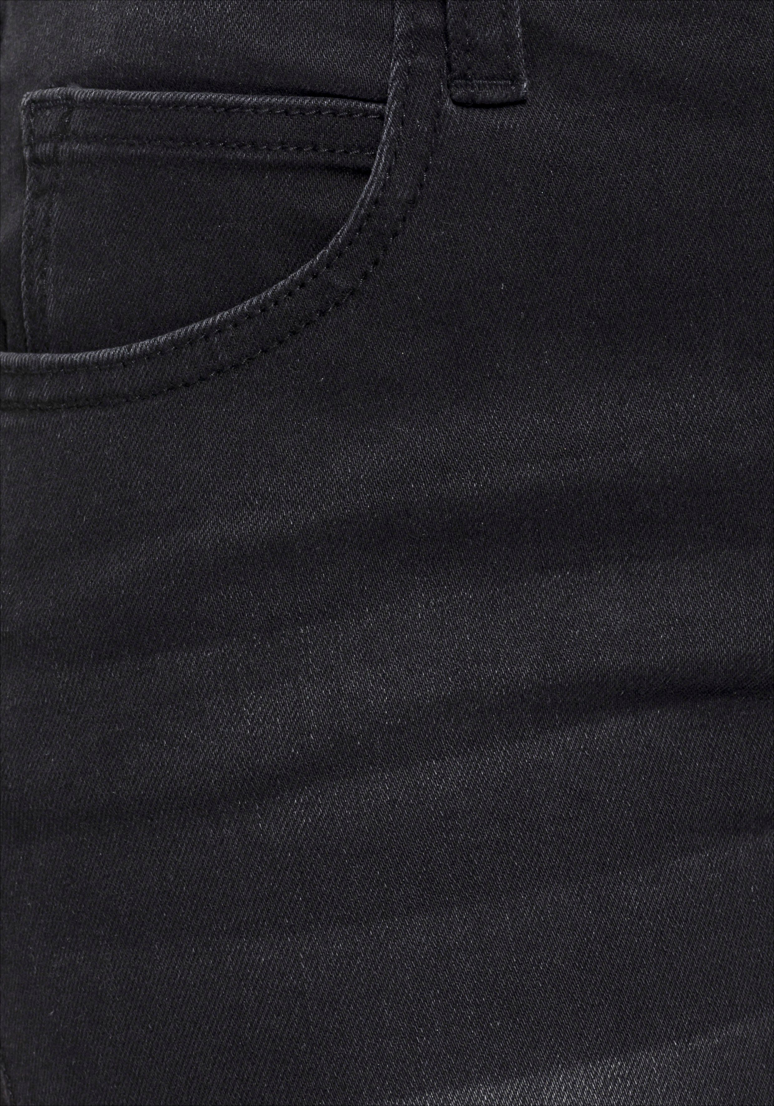 KangaROOS Relax fit jeans RELAX-FIT HIGH WAIST enkelvrije snit, omrolbare broekspijpen