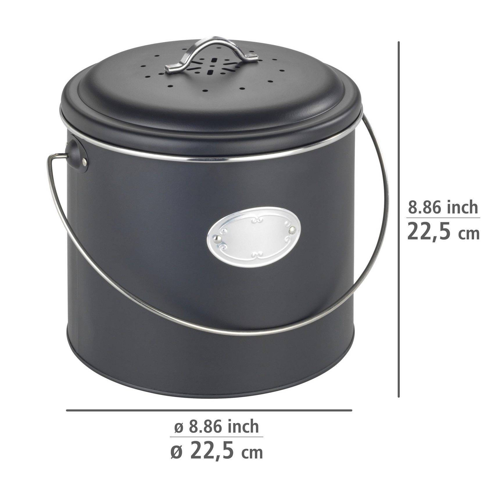 WENKO Bio-afvalbak Model Nero
