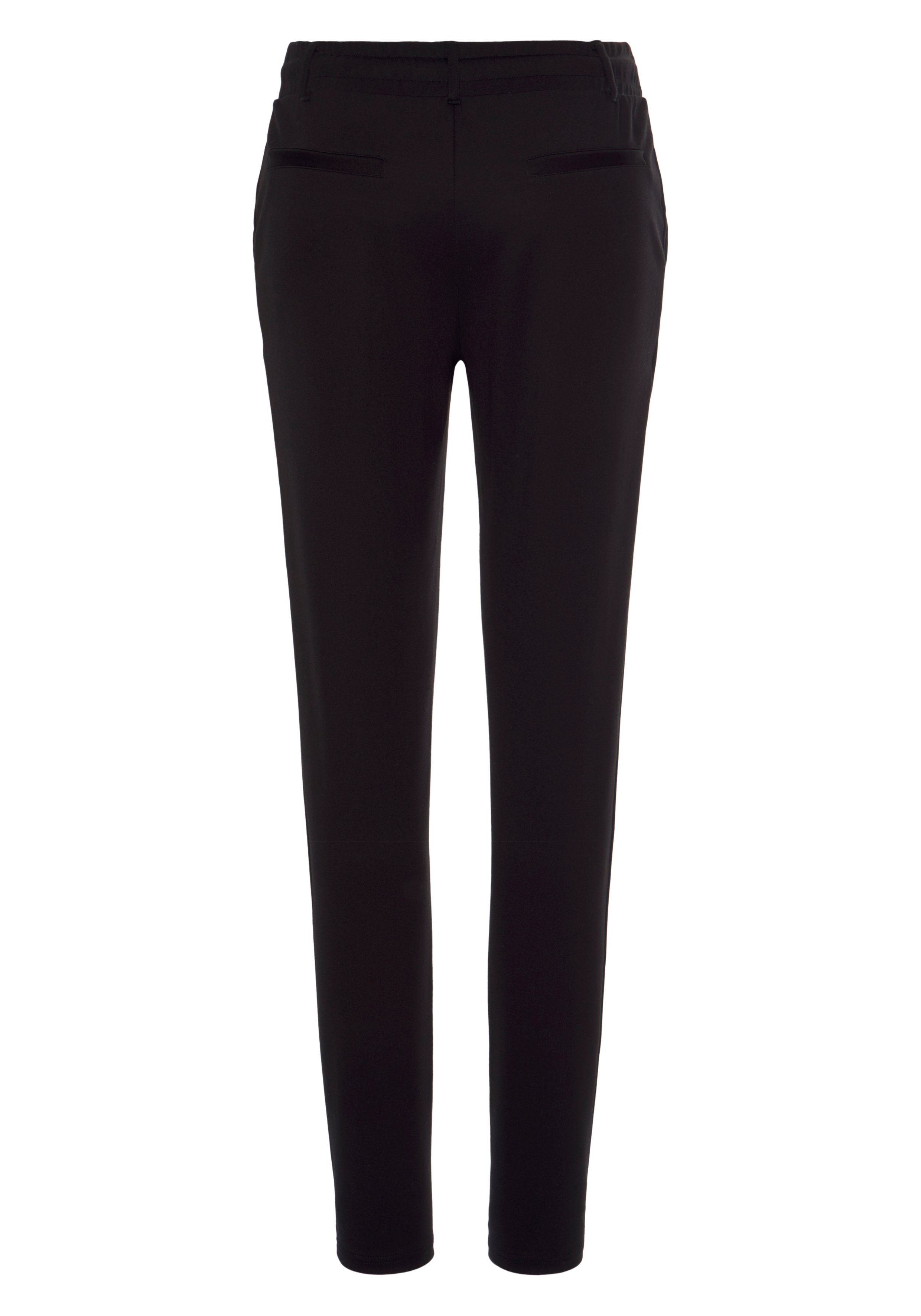 Lascana Jogpants met elastische tailleband en riemlussen loungewear (1-delig)