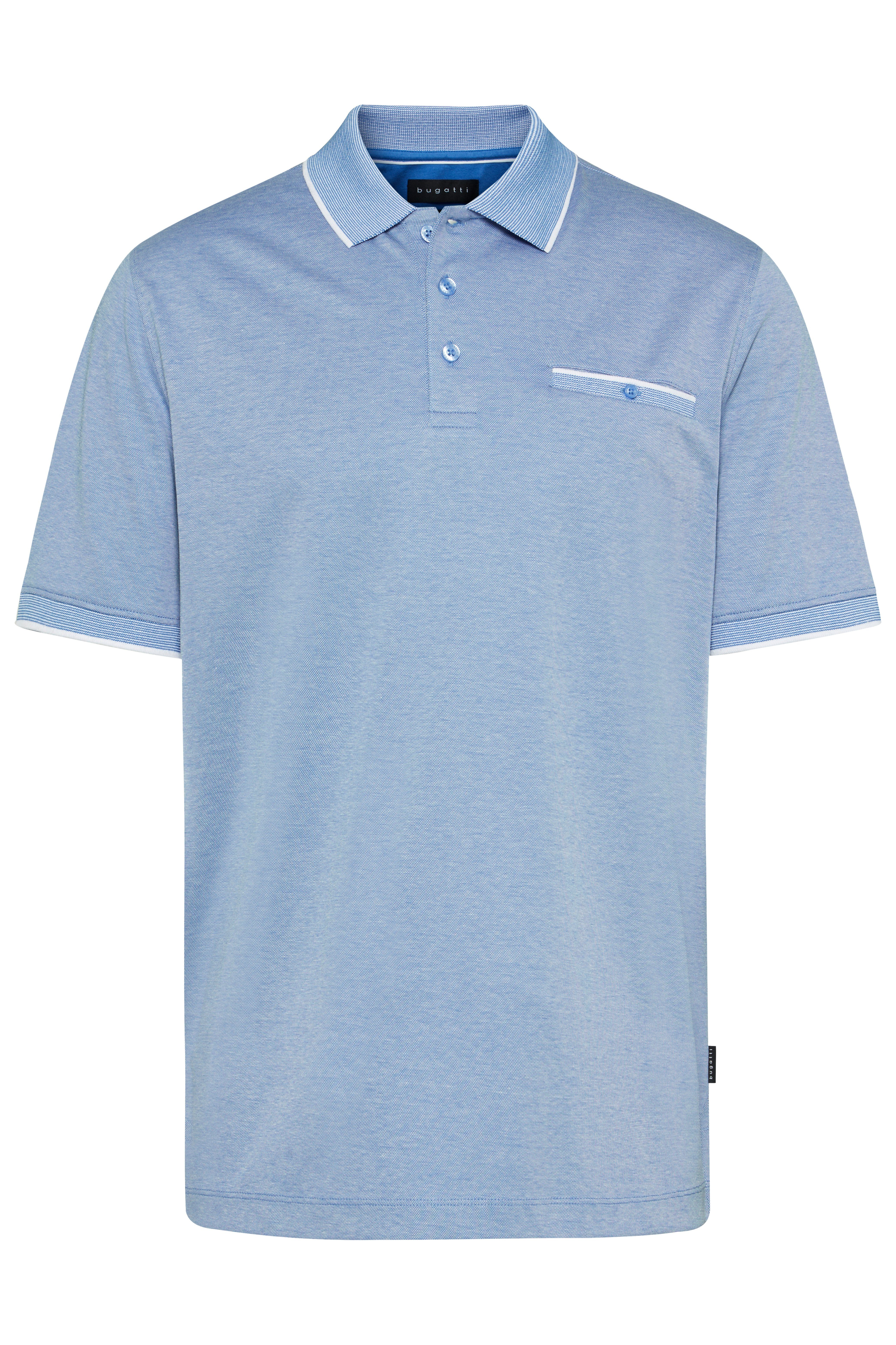 Bugatti Poloshirt kleuraccenten op de kraag borstzak en mouwzoom