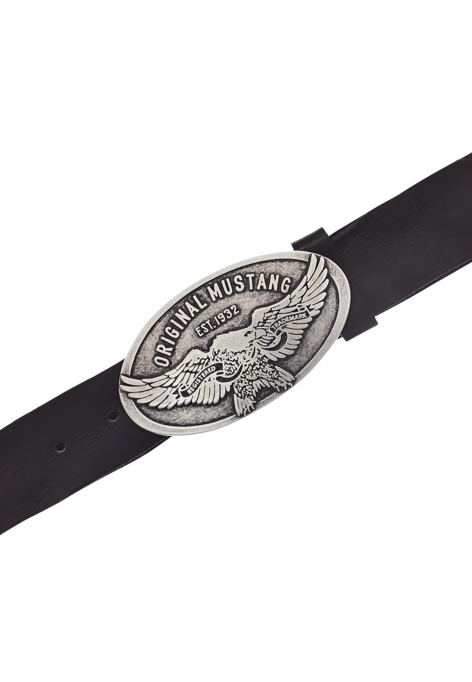 MUSTANG Koppelriem Grote ovale sluiting met gestileerde adelaar, 4 cm