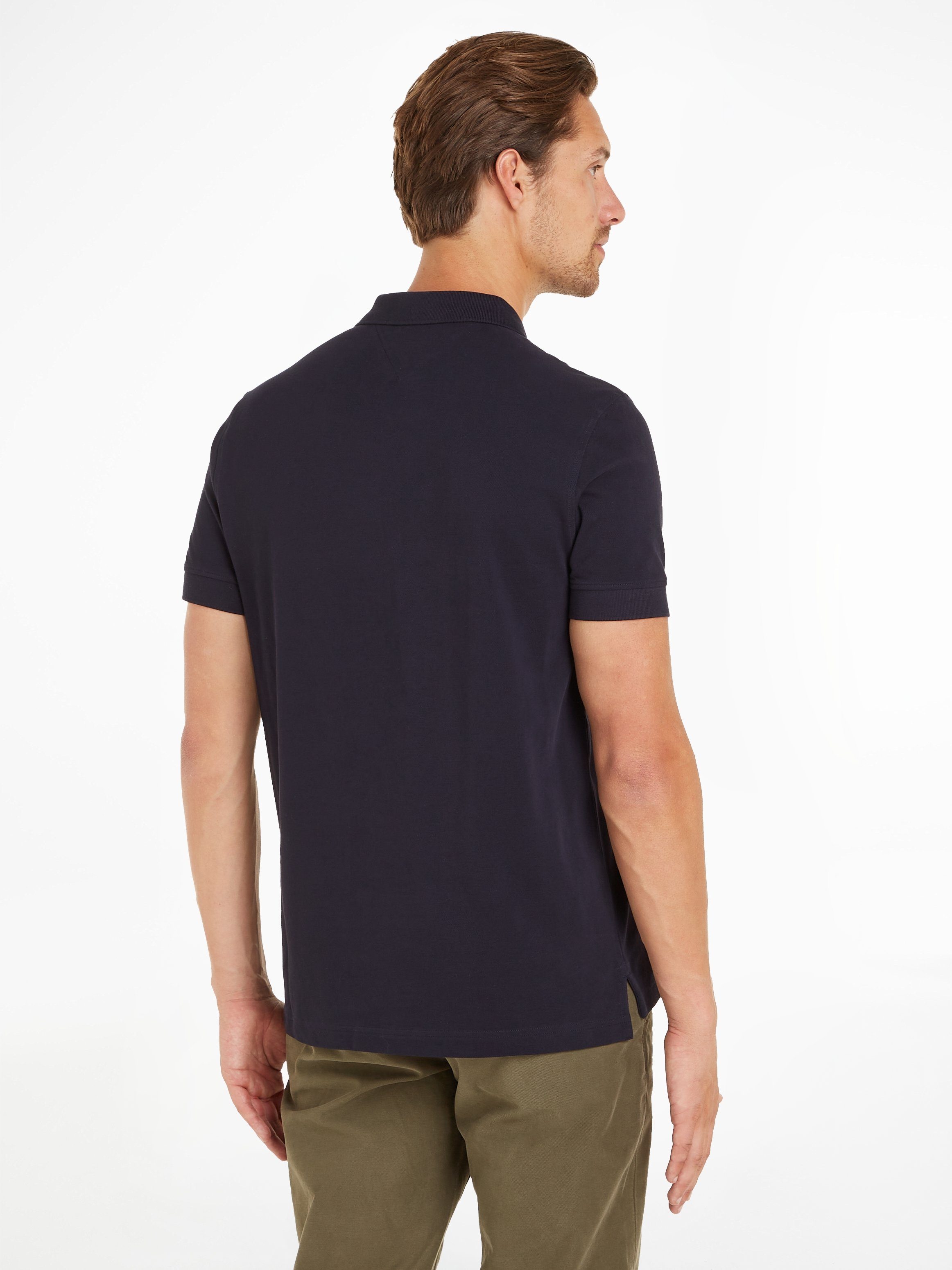 Tommy Hilfiger Poloshirt MONOTYPE COLORBLOCK REG POLO met groot opschrift