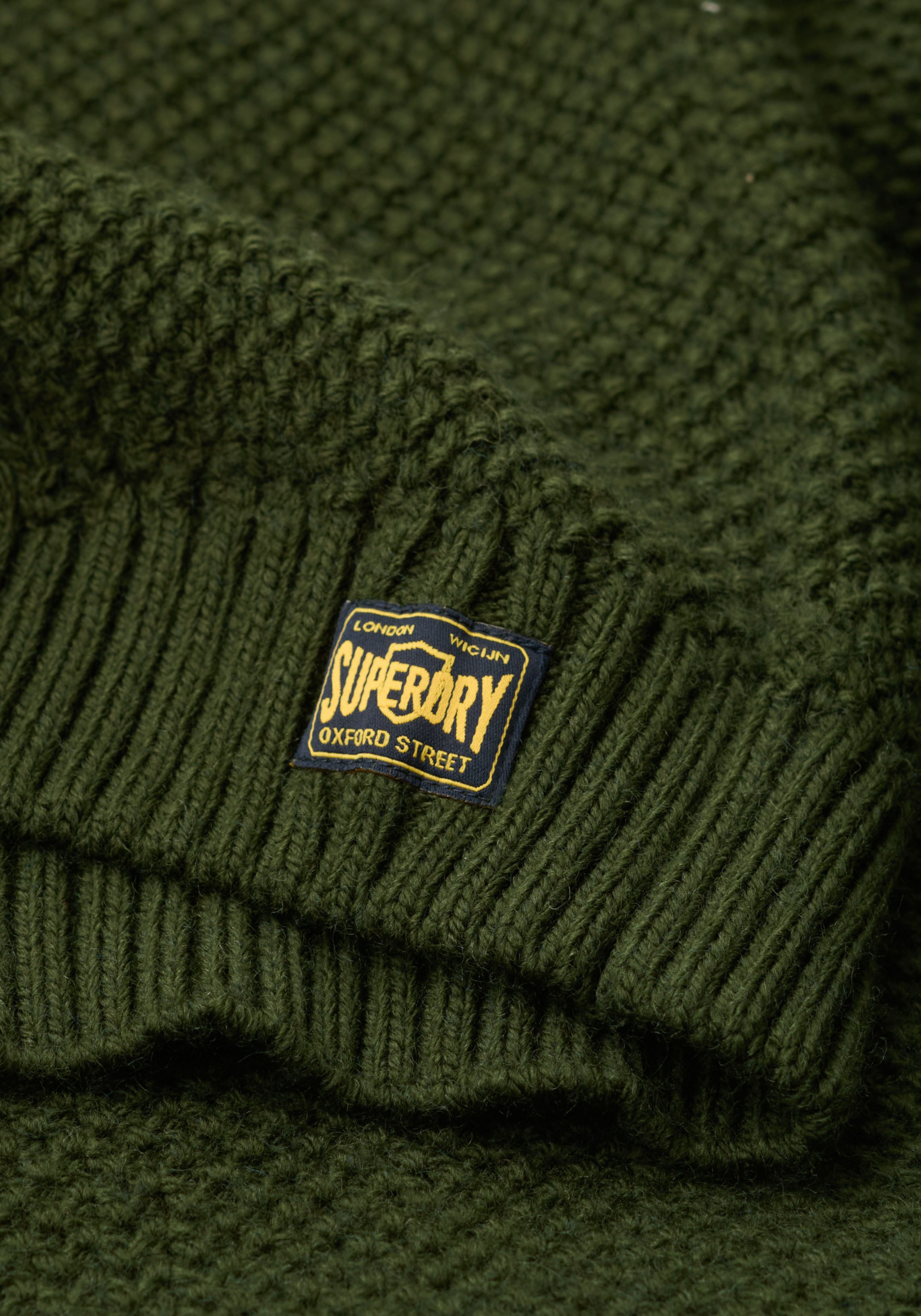Superdry Gebreide trui Jacob Cable Knit Half Zip