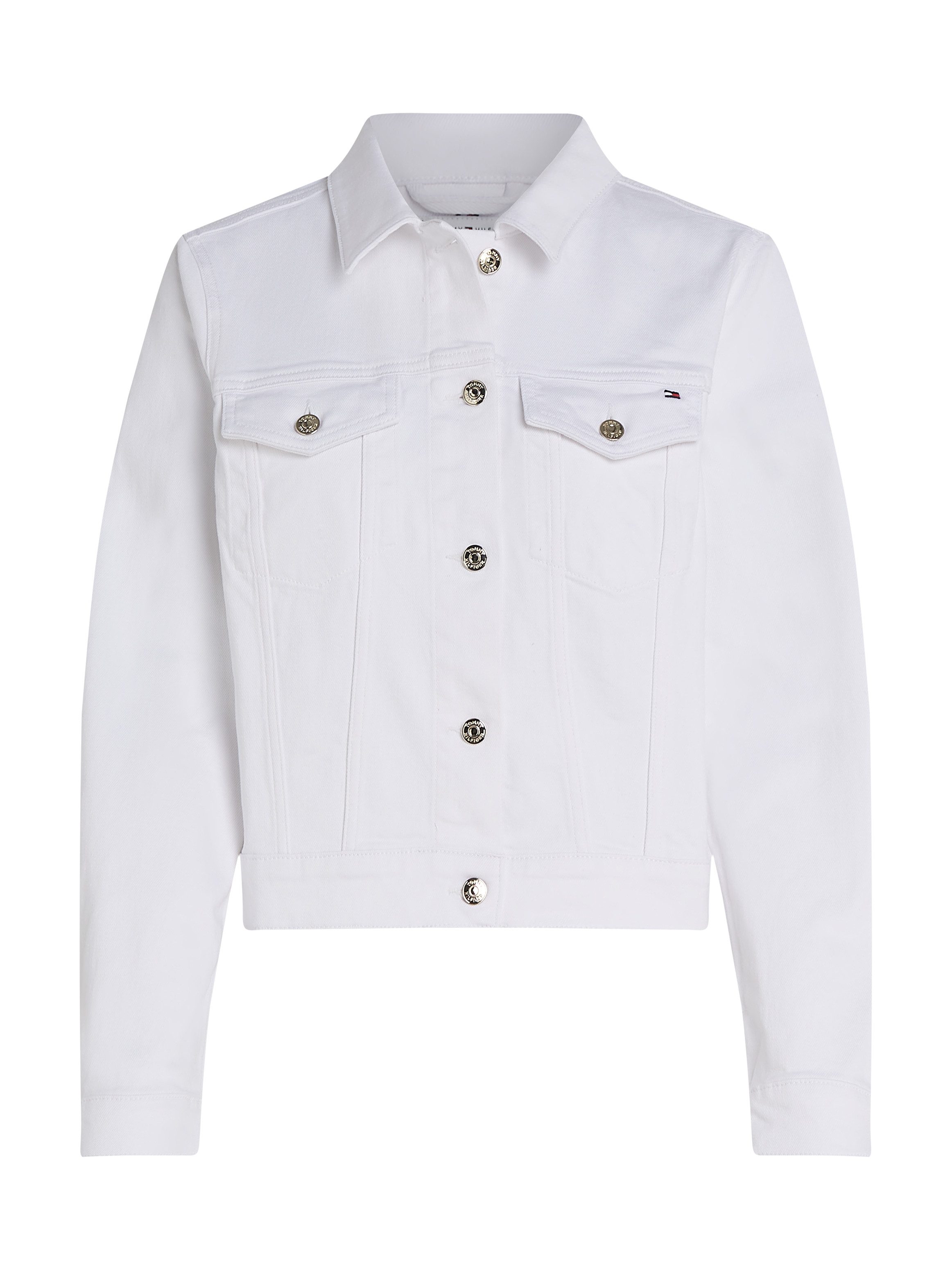 Tommy Hilfiger Jeansjack DNM SLIM JACKET WHITE met veelzijdig ontwerp