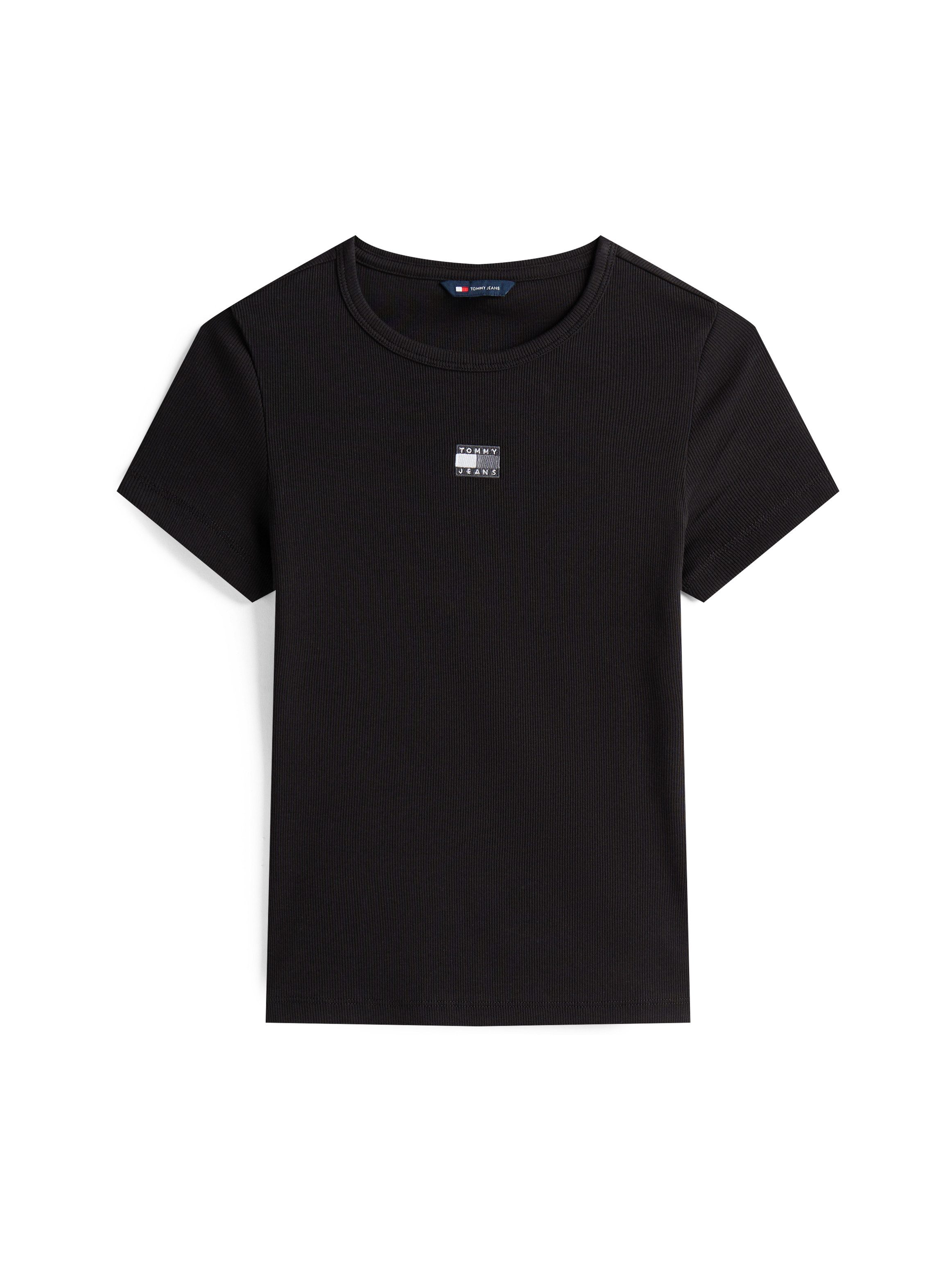 TOMMY JEANS Shirt met korte mouwen TJW SLIM BADGE RIB TEE