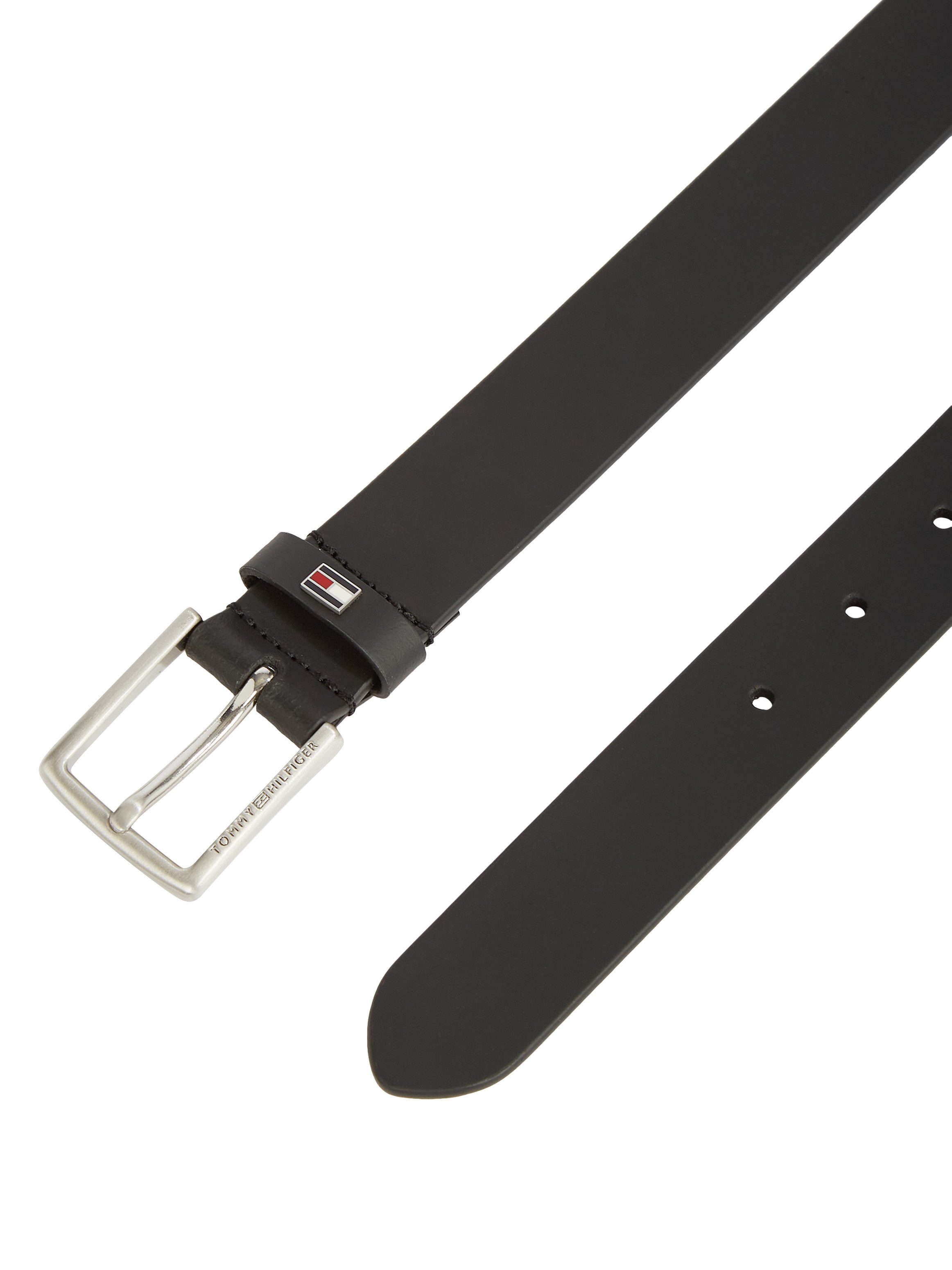 Tommy Hilfiger Leren riem Kids Leather Belt met klassieke metalen gesp