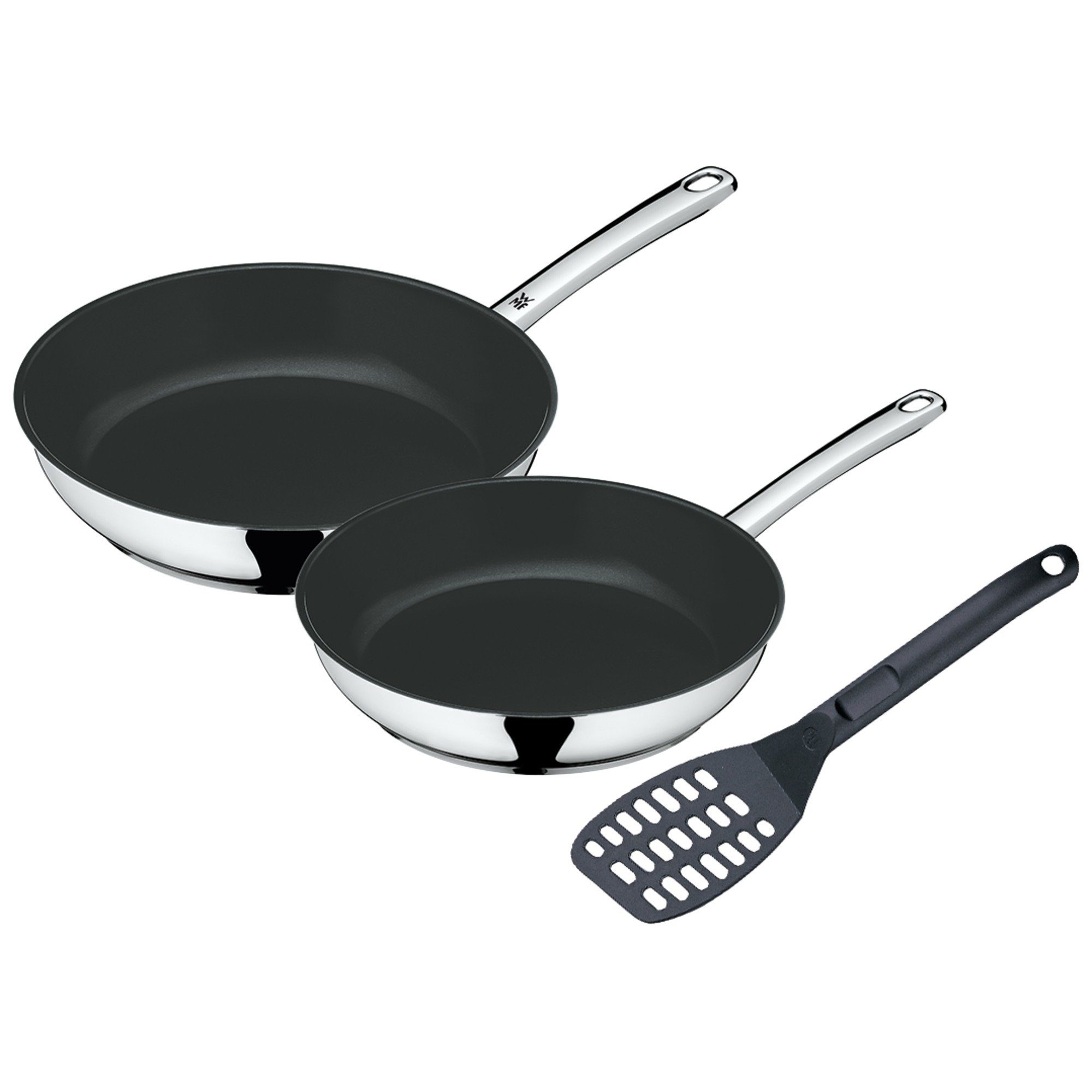 WMF Pannenset Devil met antiaanbaklaag en spatel, inductie (set, 3-delig)
