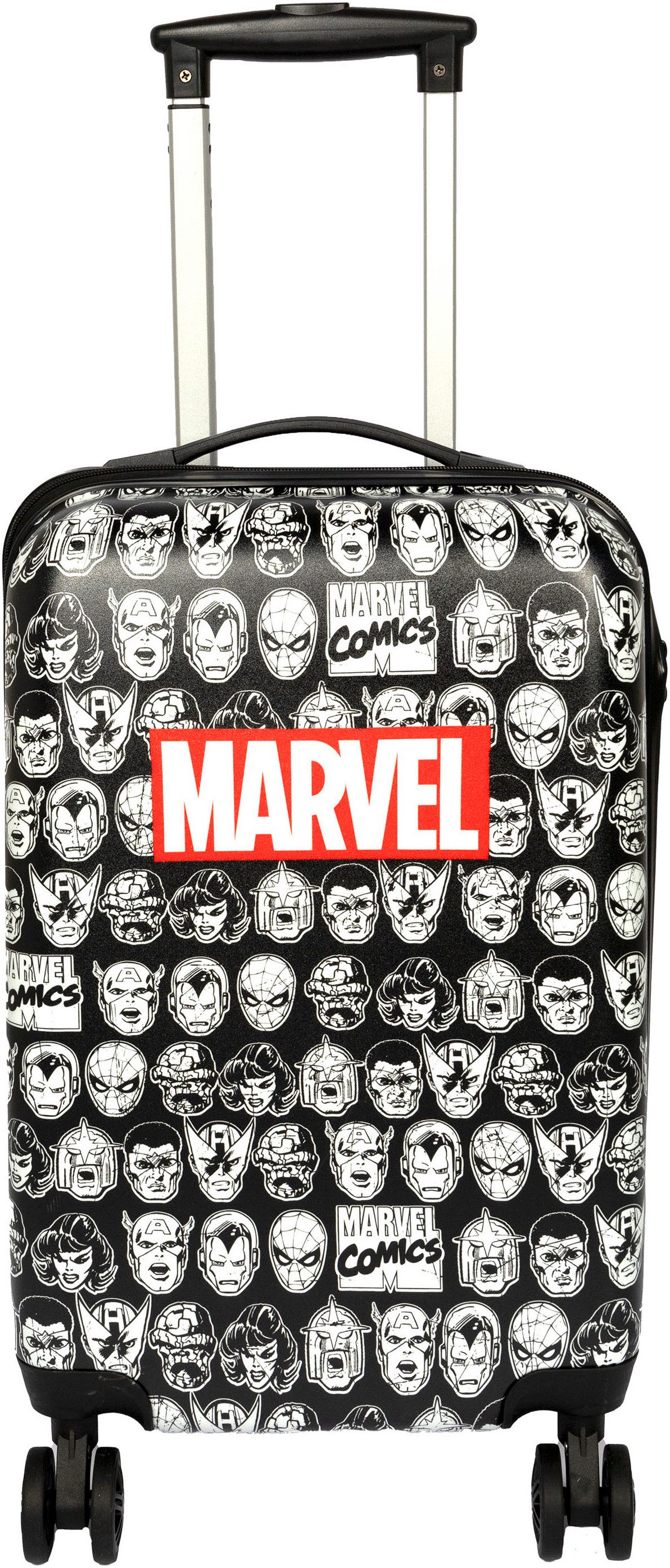 UNDERCOVER Kinderkoffer Marvel, 59 cm met tsa-cijfercombinatieslot kinderen koffers zwart