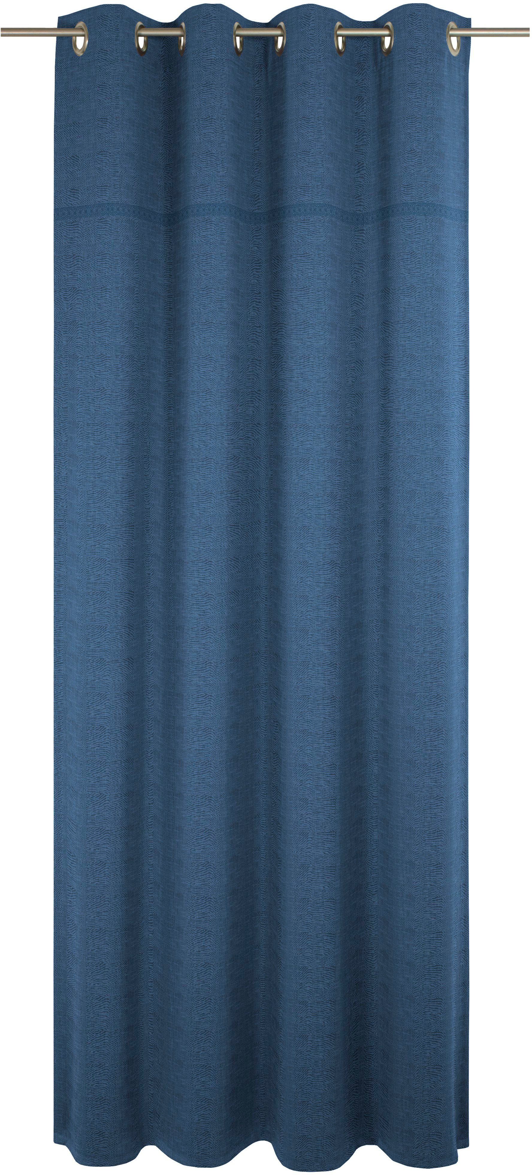 Wirth Gordijn WIESSEE (1 stuk) vitrage maat 150 cm x 165 cm blauw