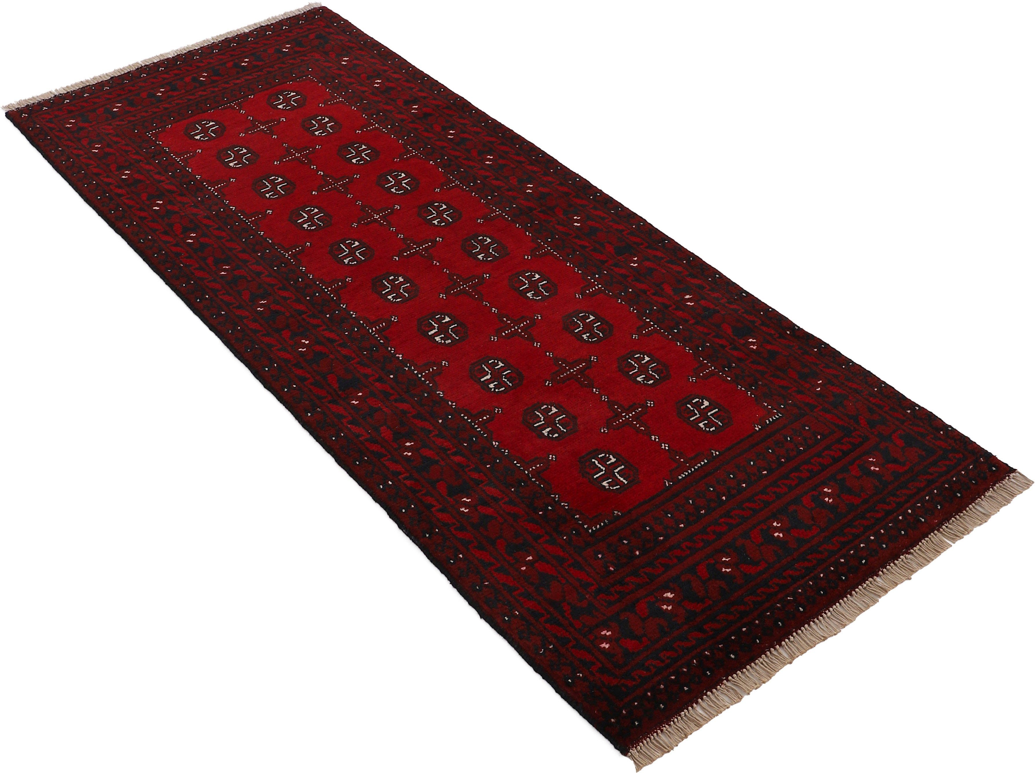 Woven Arts Loper Afghan Akhche Bokhara