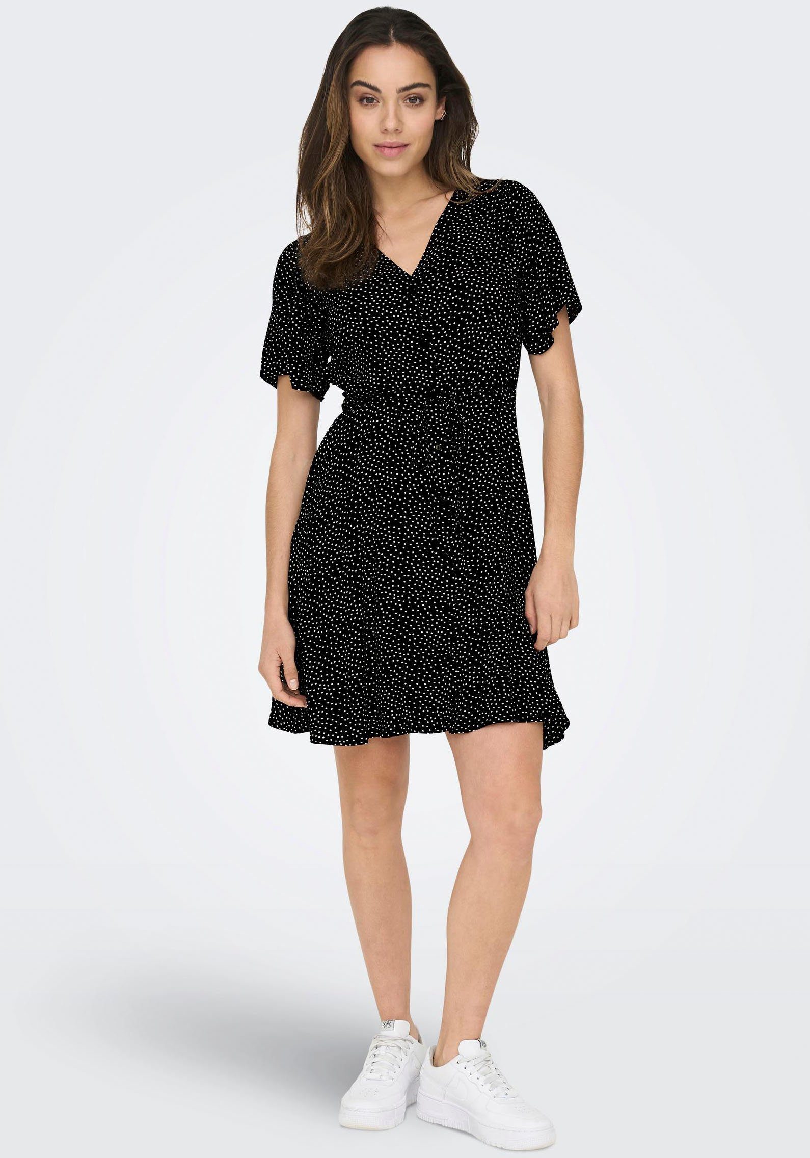 Only Mini-jurk ONLEVIDA S/S SHORT DRESS WVN NOOS