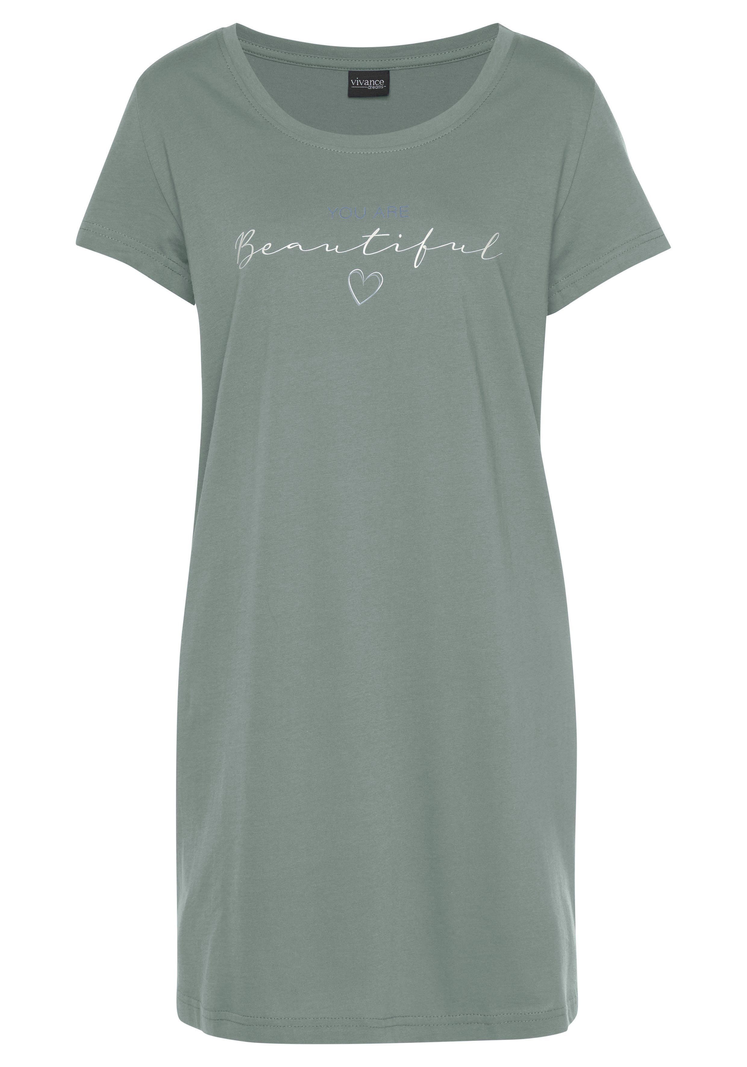 Vivance Dreams Big-shirt met frontprint