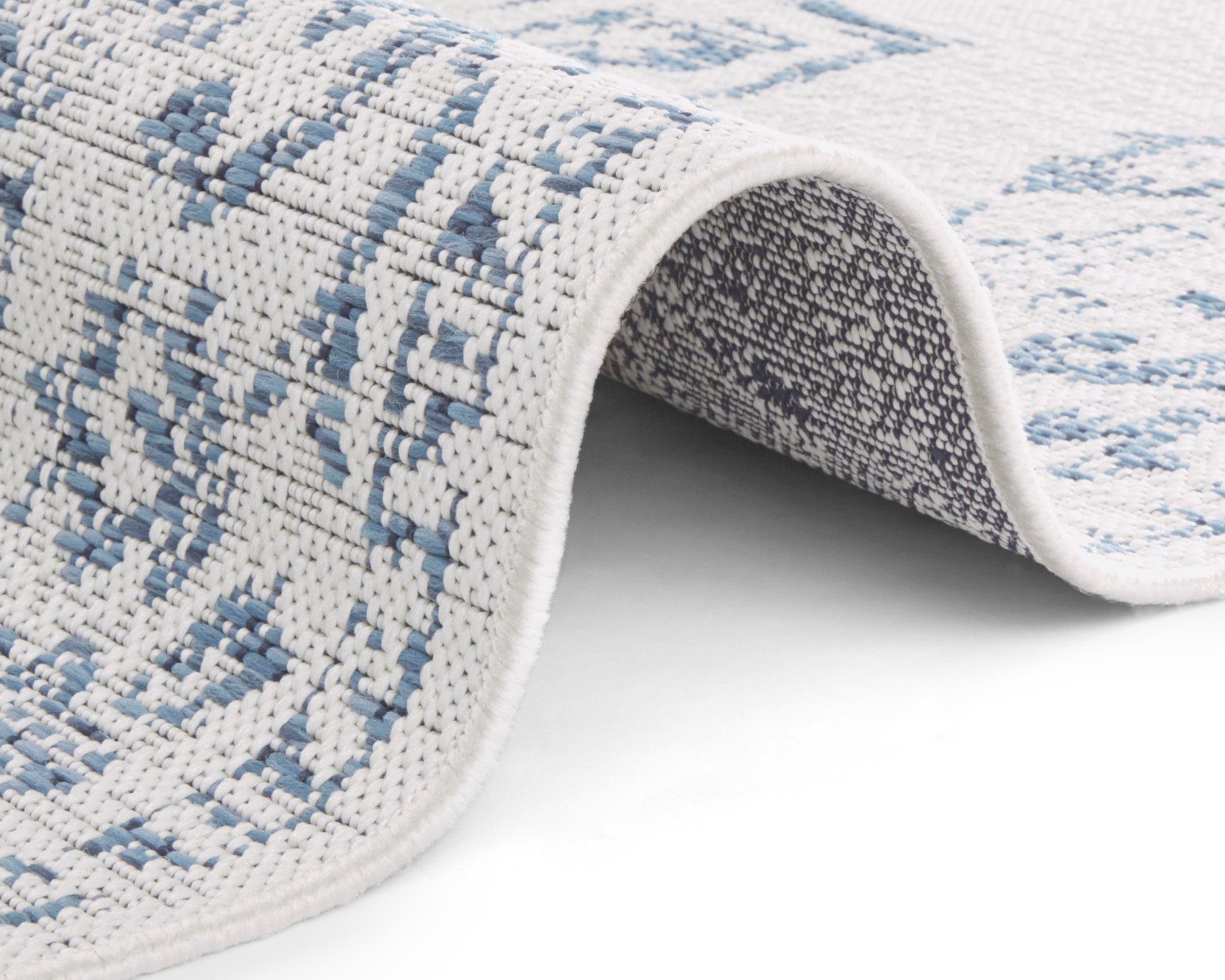 NORTHRUGS Vloerkleed Tilos In- & outdoor, korte pool, oriëntaals, vintage, woonkamer, tuin
