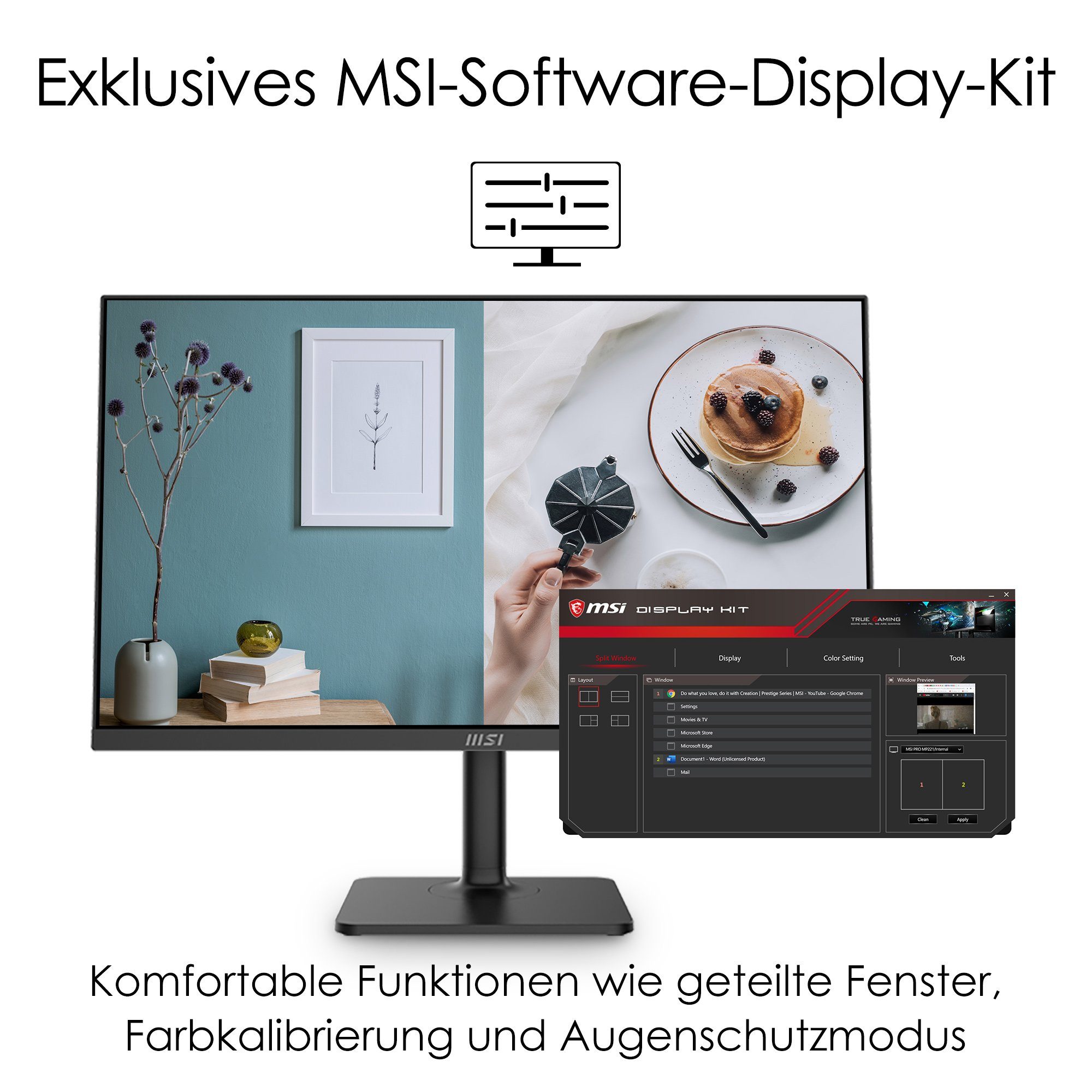 MSI Gaming-monitor Modern MD271P, 69 cm / 27", Full HD
