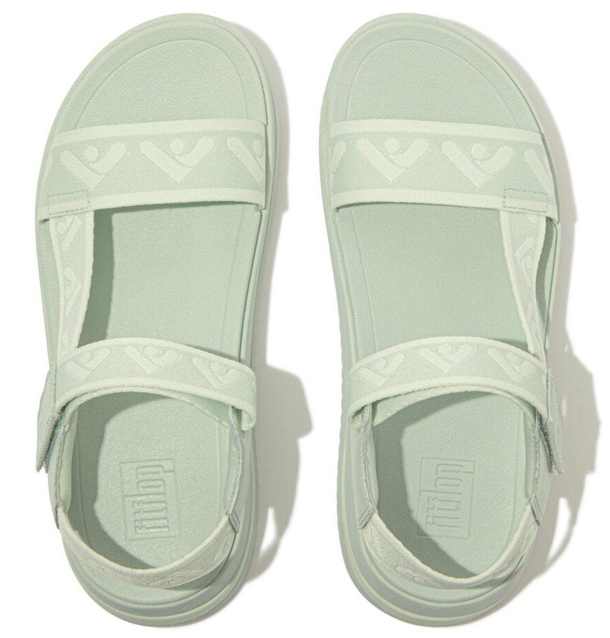 Fitflop Sandalen SURFF WEBBING BACK , zomerschoen, sandaal, sleehak, met microwobbleboard - voetbed