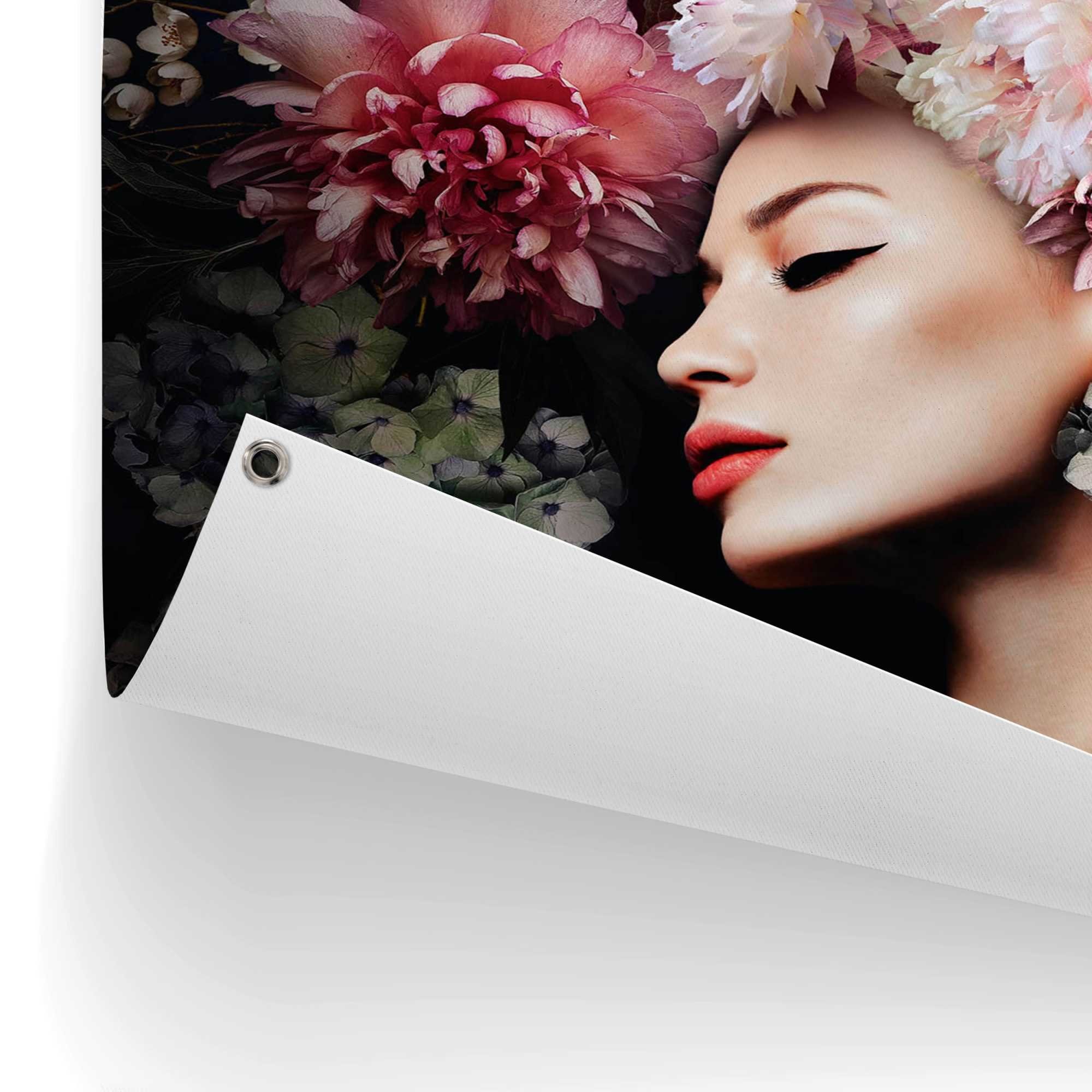 Reinders! Poster Vrouw met bloemenhoed Outdoor voor tuin of balkon
