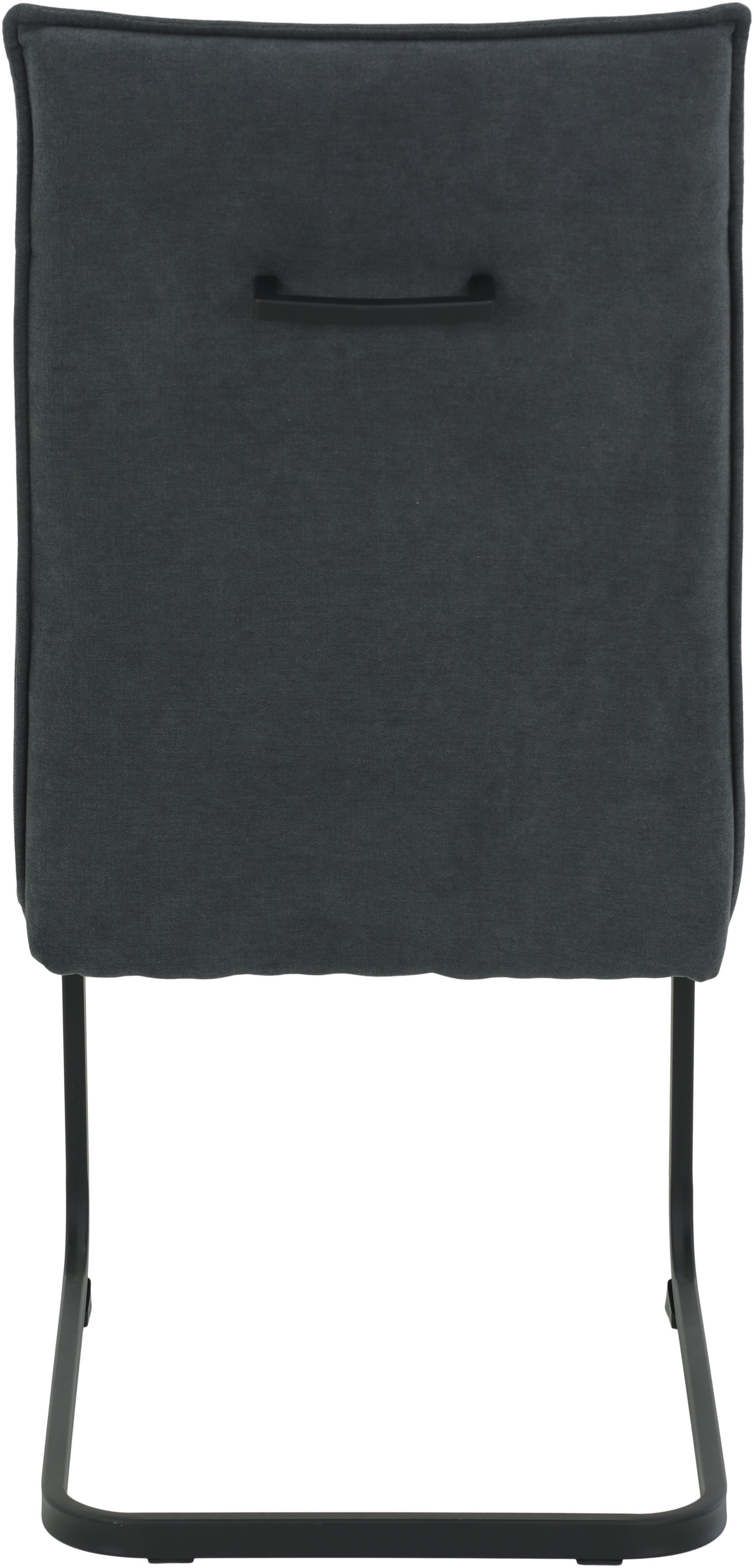 HELA Vrijdragende stoel KAREN eetkamerstoel XL-breedte, comfortzit, pocketvering, greep, 140kg belastbaar (set, 4 stuks)