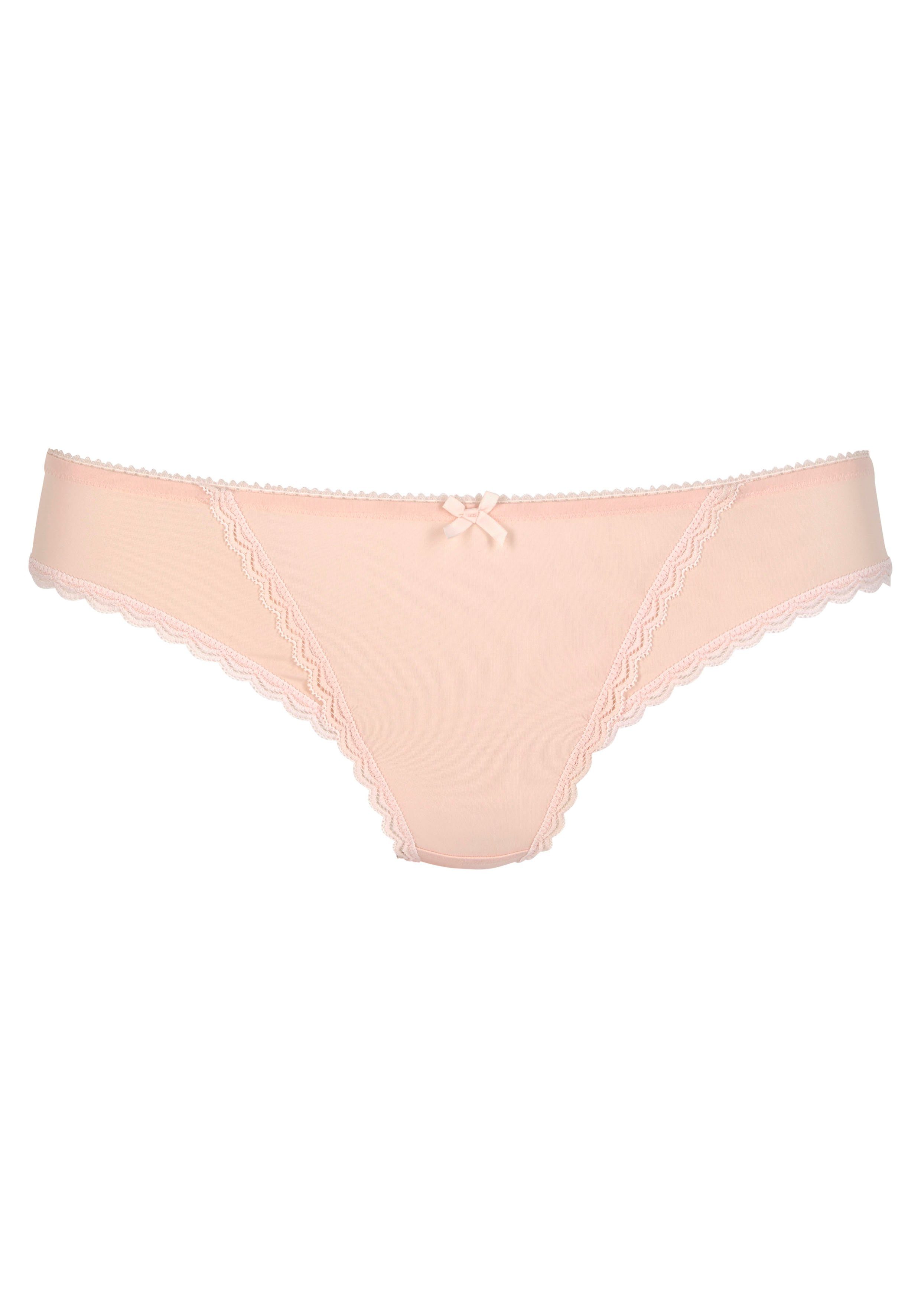 s.Oliver RED LABEL Beachwear String Camille met fijne kanten rand