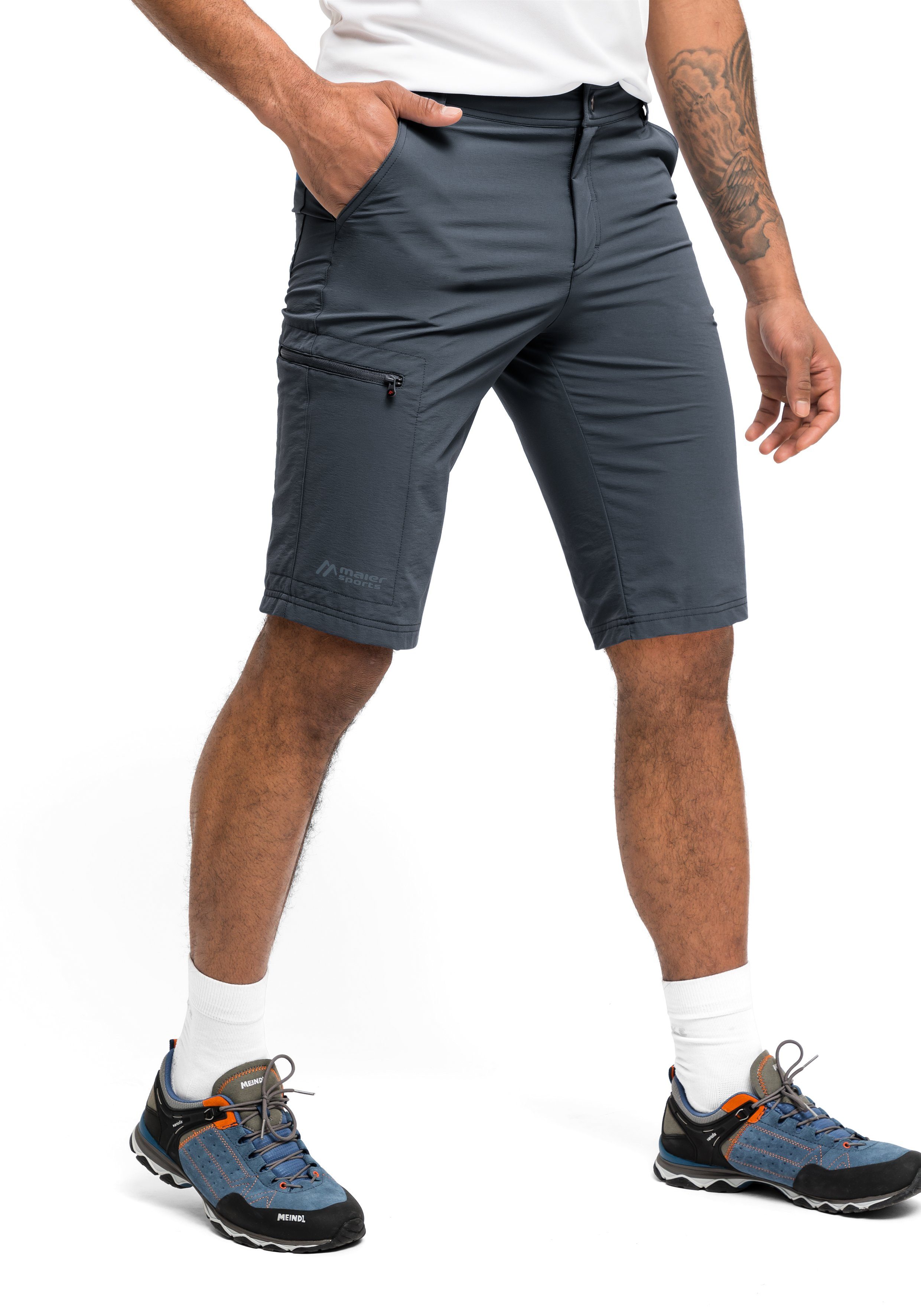 Maier Sports Functionele short Norit Short M Heren shorts, korte outdoorbroek, bermuda met 5 zakken, regular fit