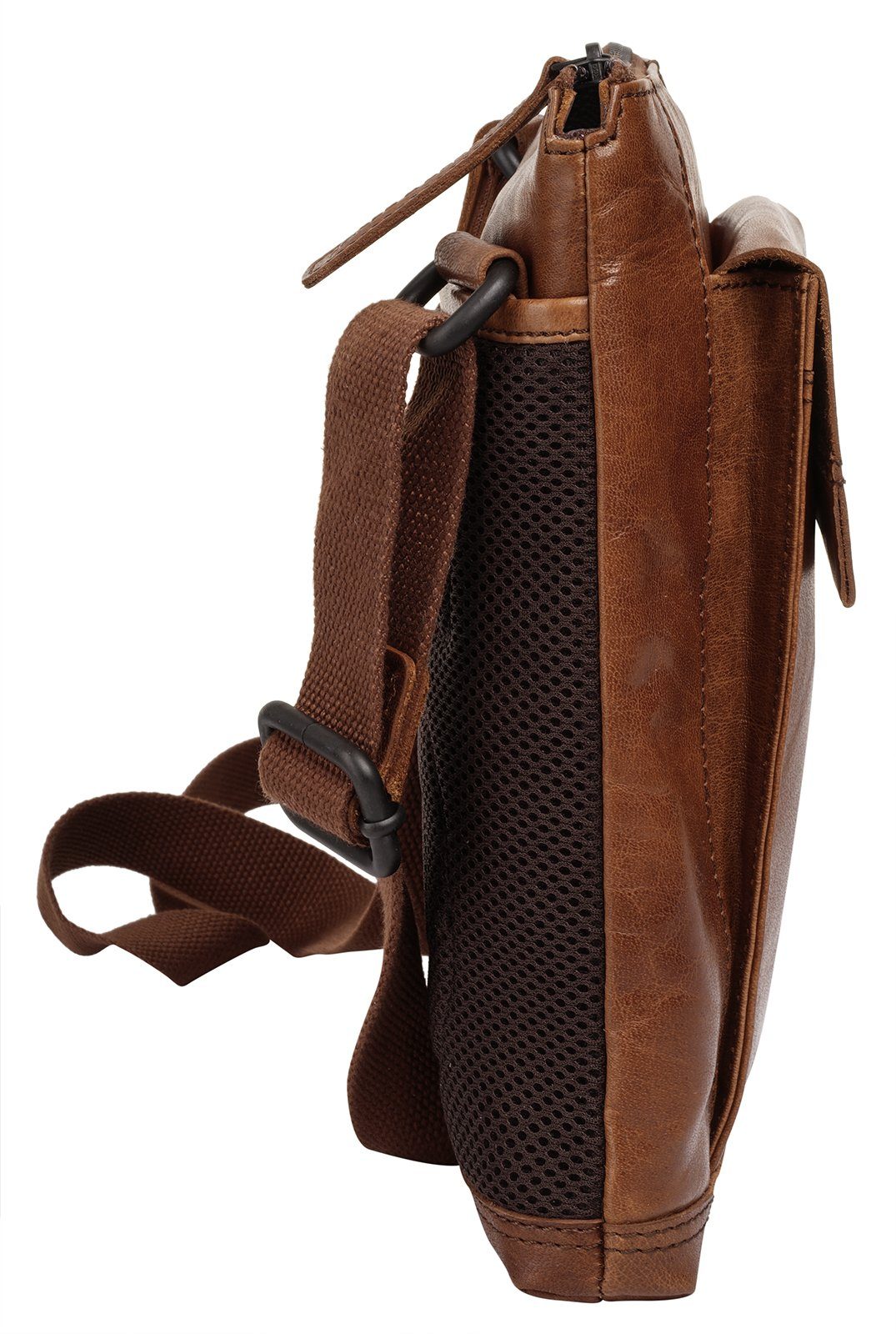 Spikes & Sparrow Schoudertas echt leder