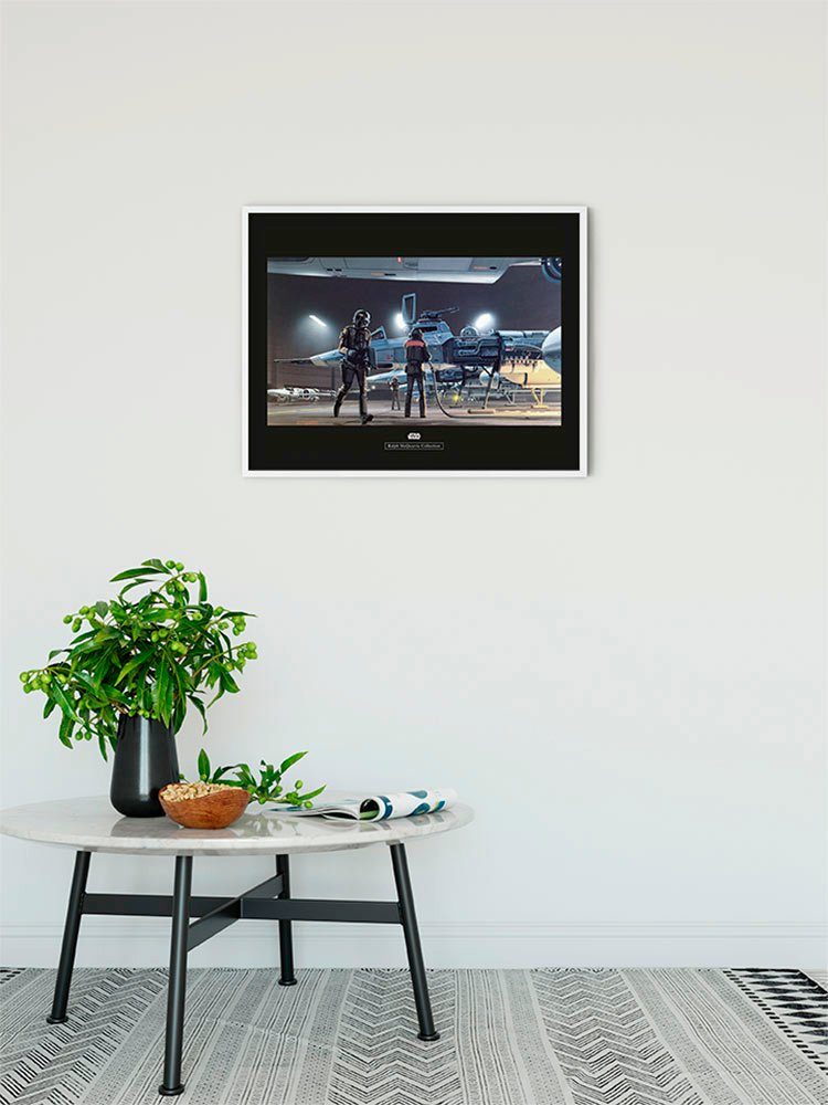 Komar Wanddecoratie Star Wars Classic RMQ Yavin Y-Wing Wanddecoratie voor de kinderkamer - zonder lijst (1 stuk)