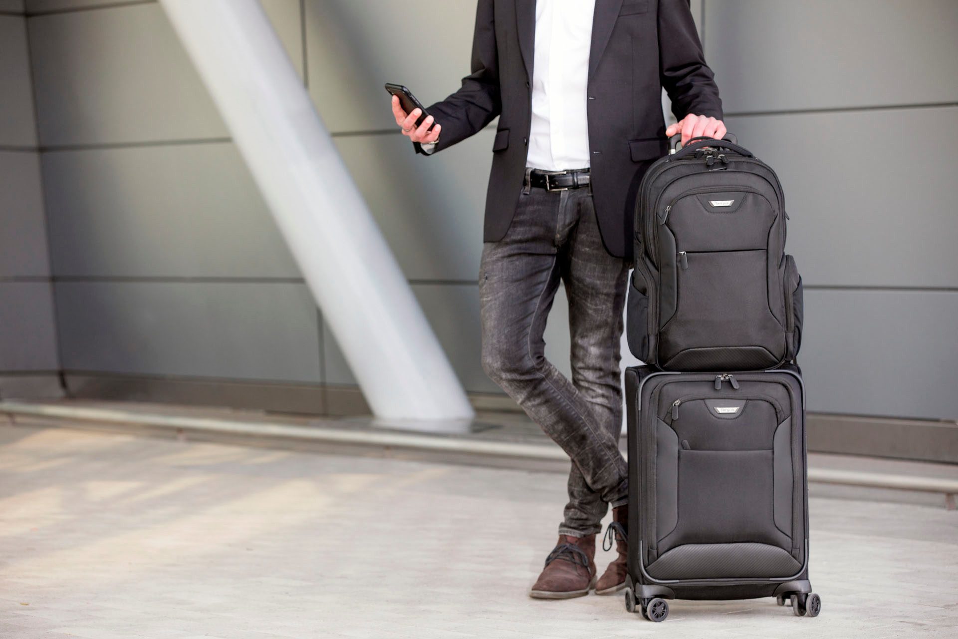 Targus Laptoprugzak Corporate Traveller (15-15.6) Militaire standaard 1680D, SafePort x D3O valbescherming en bescherming opzij