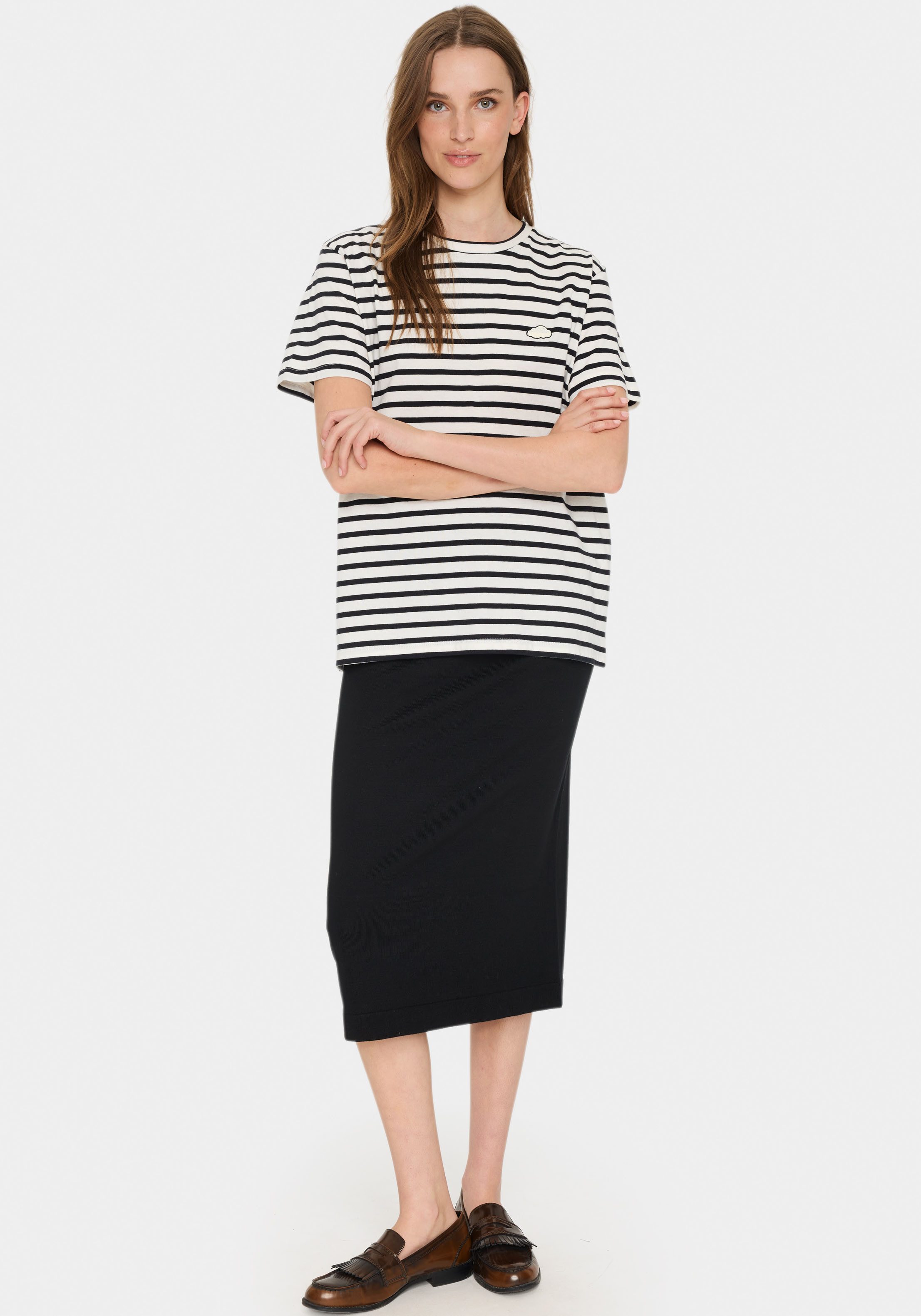 Saint Tropez T-shirt GanikaSZ T-shirt met klein borduursel
