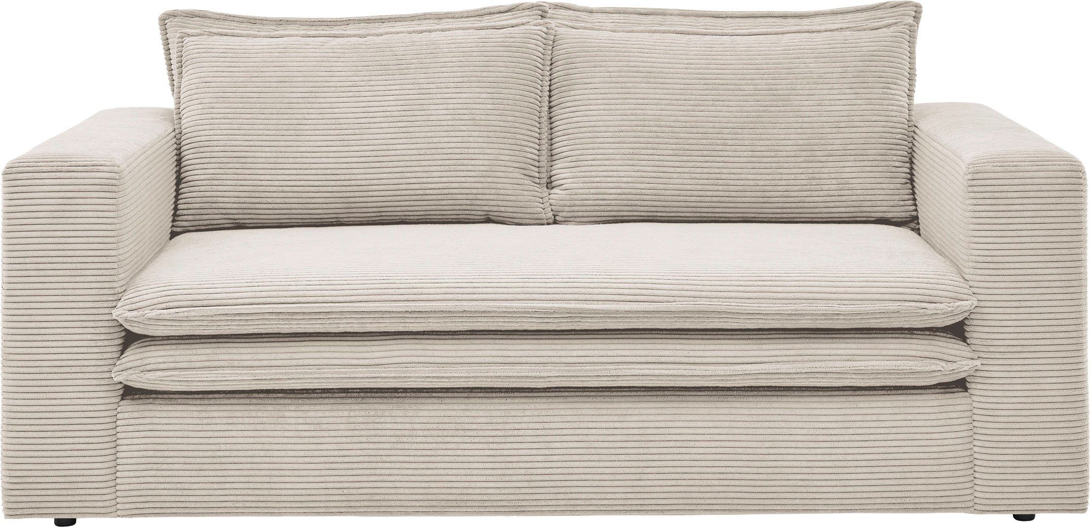 Places of Style Zithoek PIAGGE 2-zitsbank en hocker klein als set (2-delig)