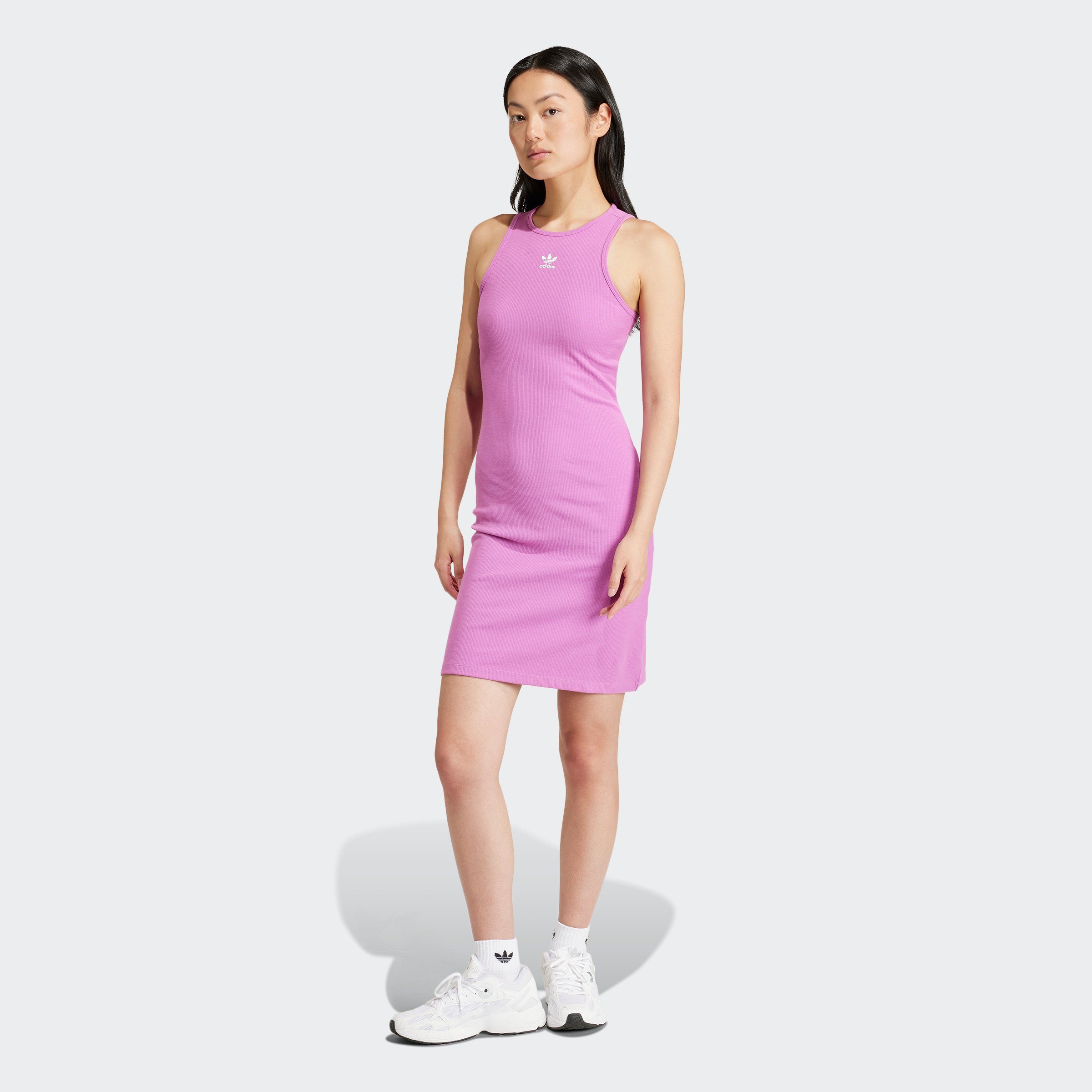 adidas Originals Mini-jurk RIB TANK DRESS (1-delig) dames jurken maat M paars