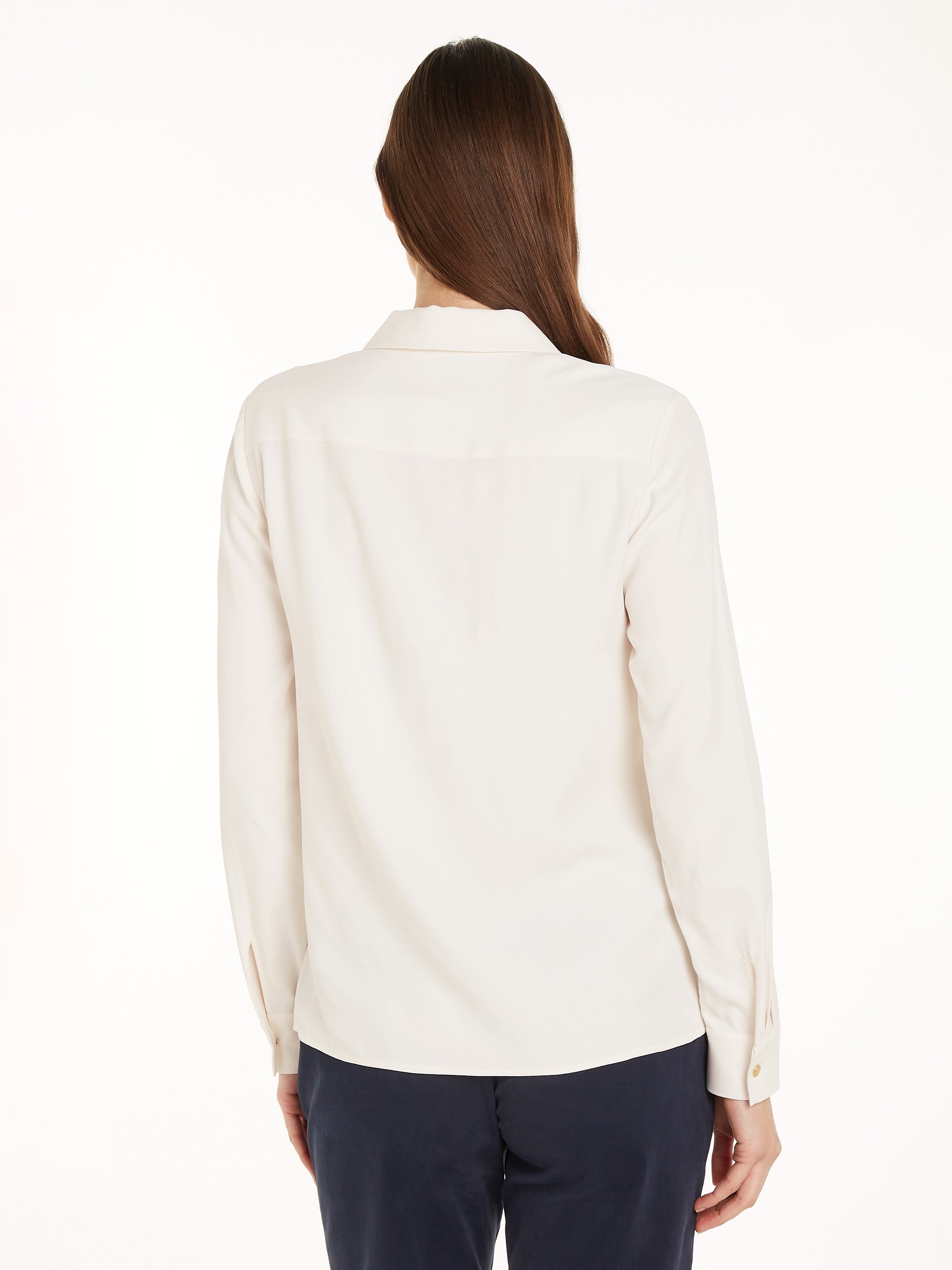 Tommy Hilfiger Blouse met lange mouwen met logovlag