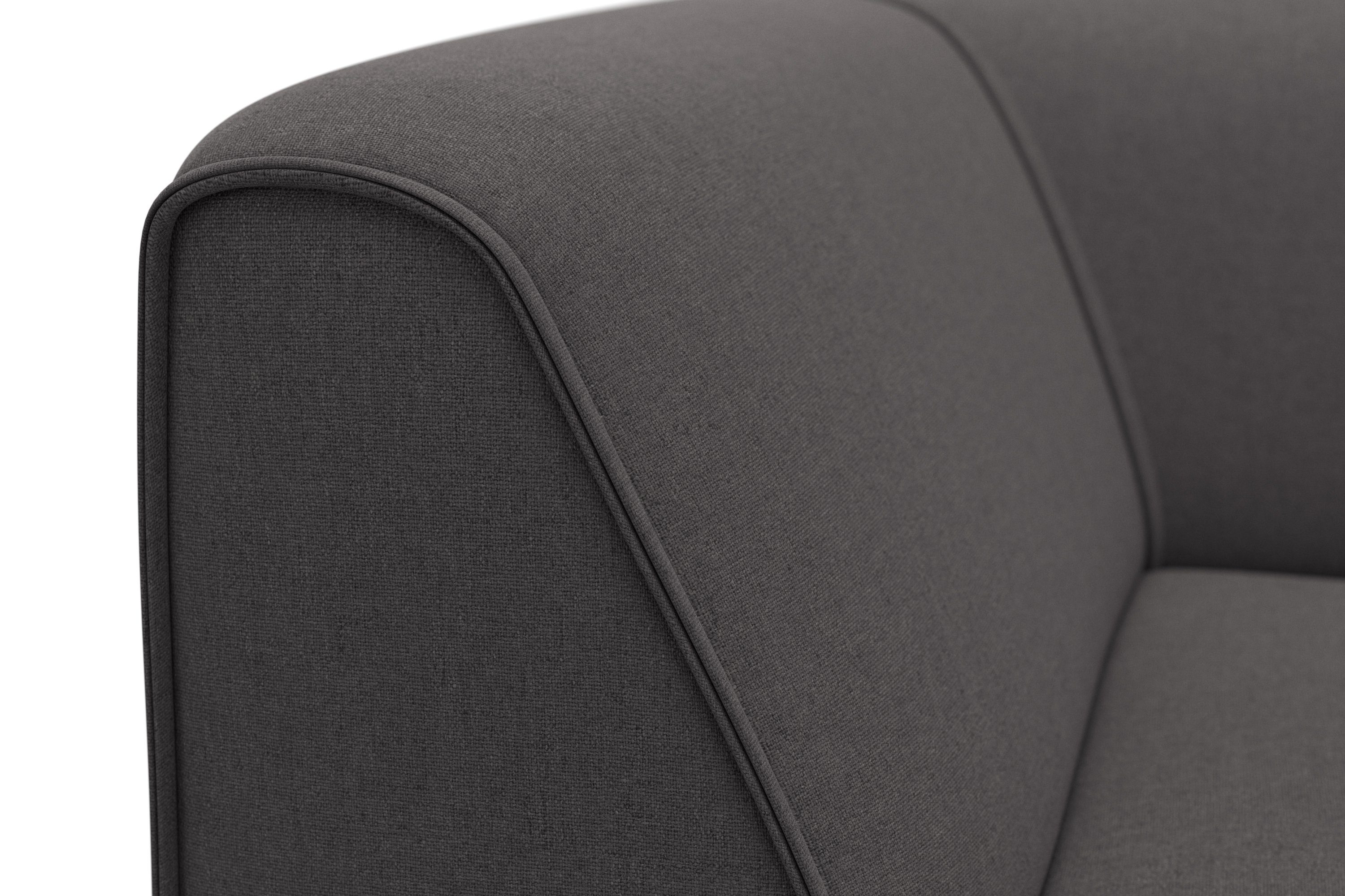 RAUM.ID Bank-hoekelement Merid, sofa-element, afmetingen B/D/H: 97/97/46 cm als module of apart te gebruiken, voor individuele samenstelling