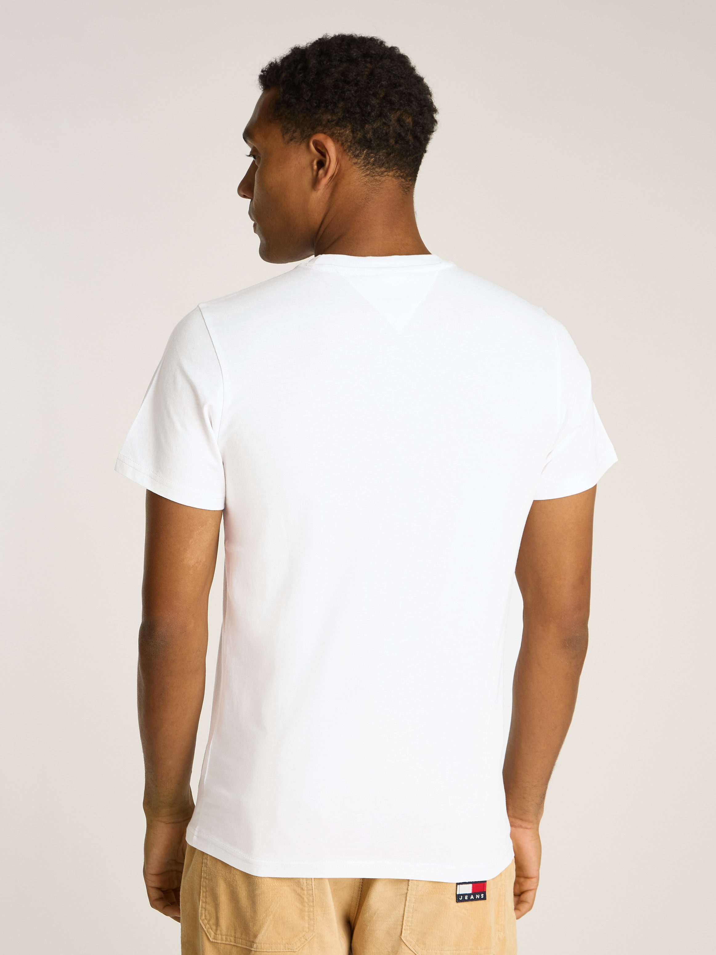TOMMY JEANS T-shirt TJM SLIM LINEAR CHEST TEE EXT