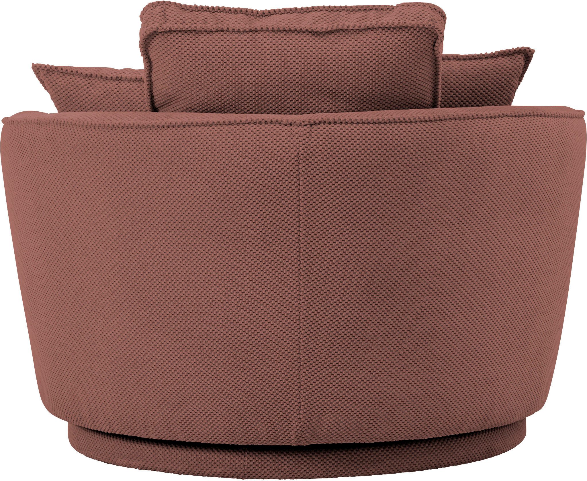 Leonique Draaibare fauteuil MAISIE, Love Seat XXL leesfauteuil, grote fauteuil met poef(2 stuks)