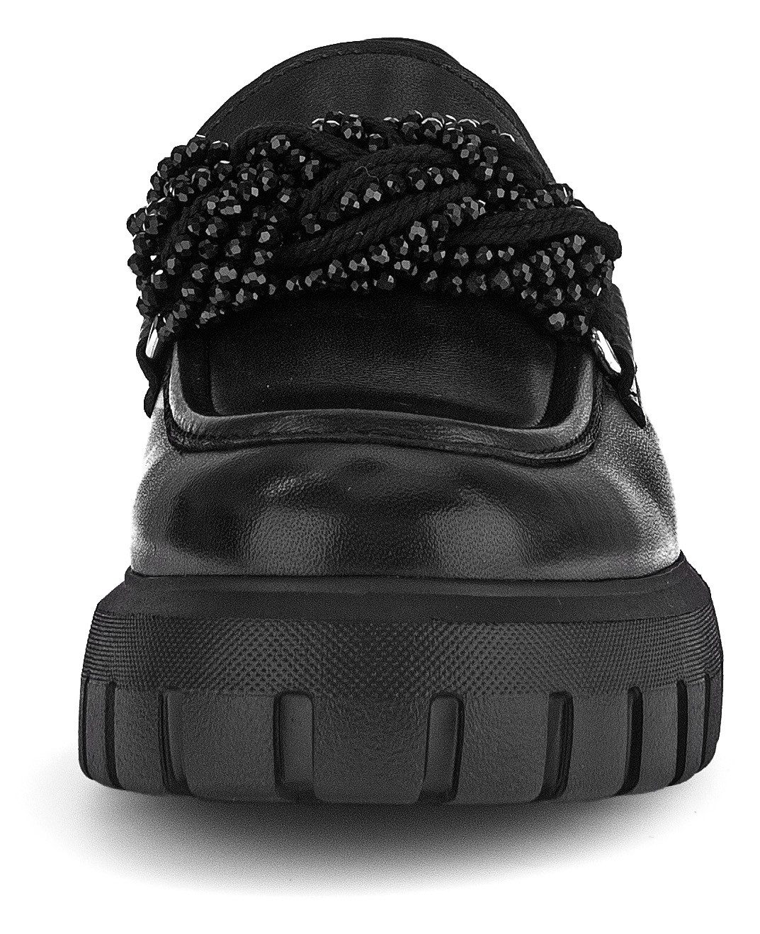 Gabor Loafers , slipper, instapschoen, lage schoen met decoratief gevlochten sluiting