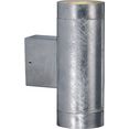 nordlux wandlamp voor buiten castor veiligheidsklasse ip54, bestand tegen zeewater zilver