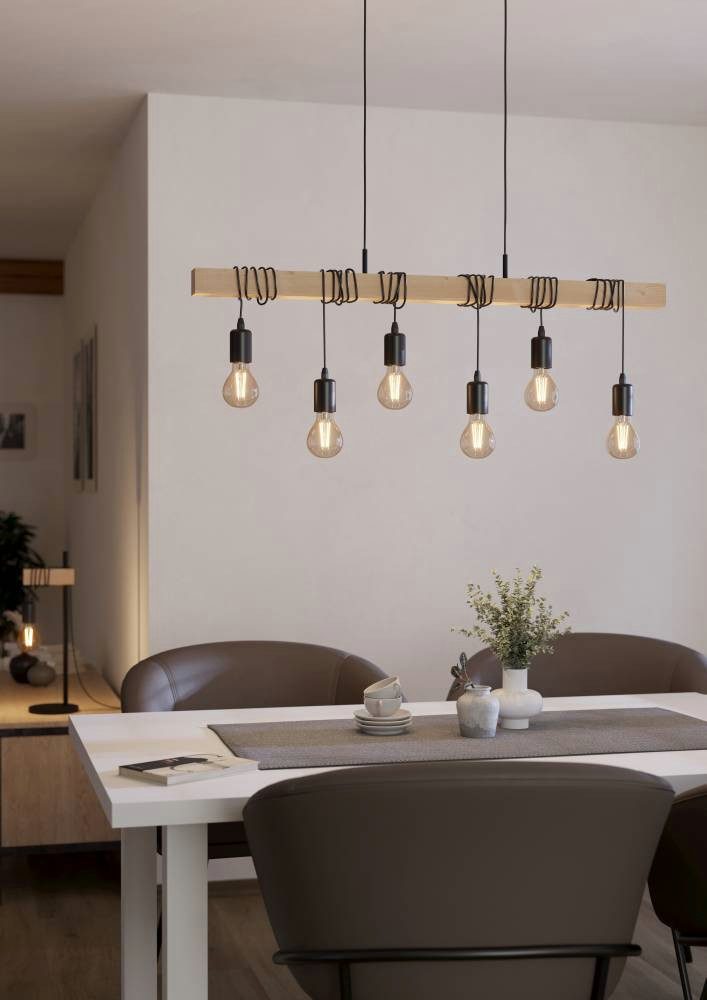 EGLO Hanglamp TOWNSHEND Vintage hanglamp in industriële stijl, retro hanglamp (1 stuk)