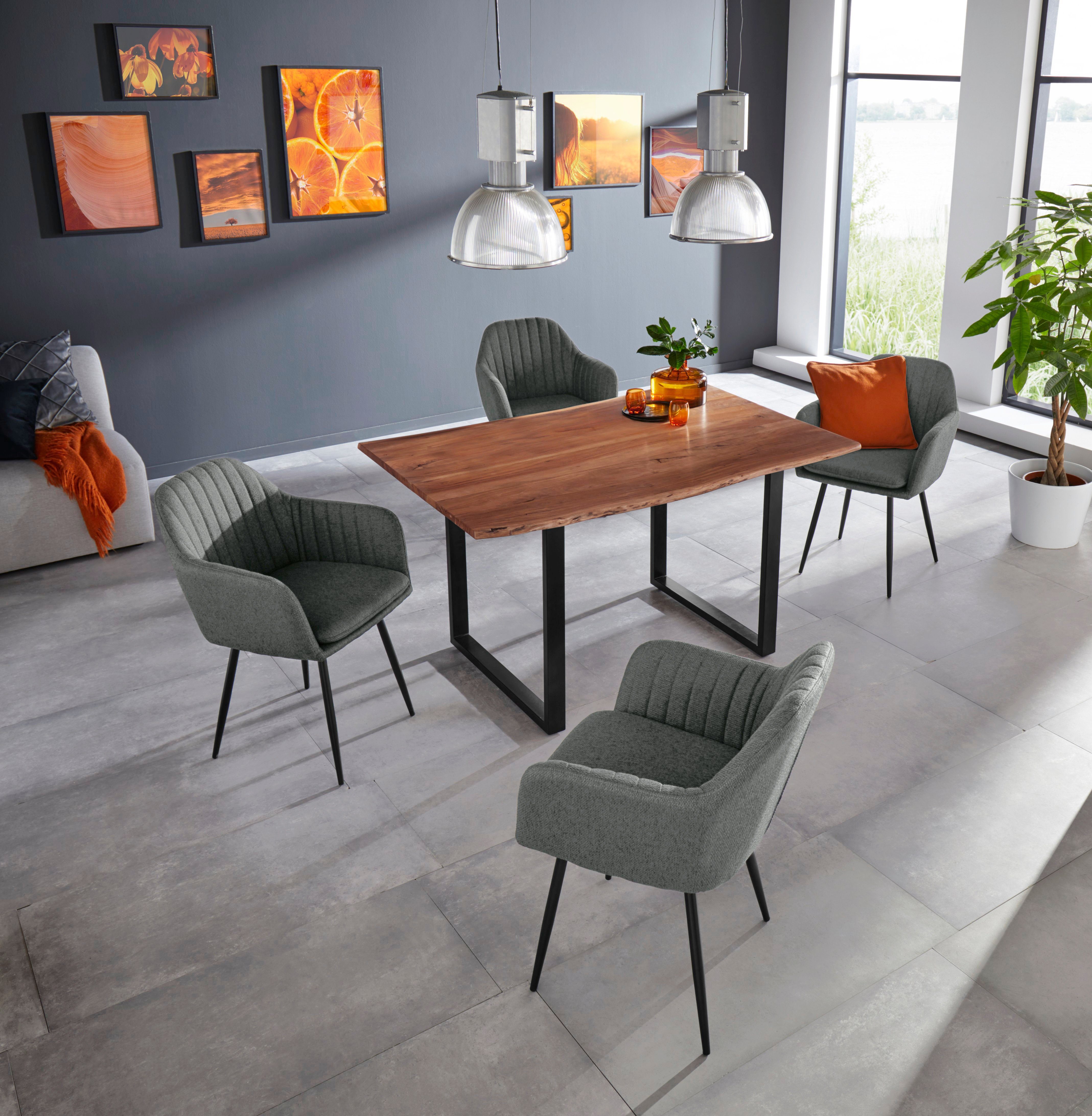 HELA Stoel met armleuningen Carla comfortabele fauteuil, kuipstoel (set)