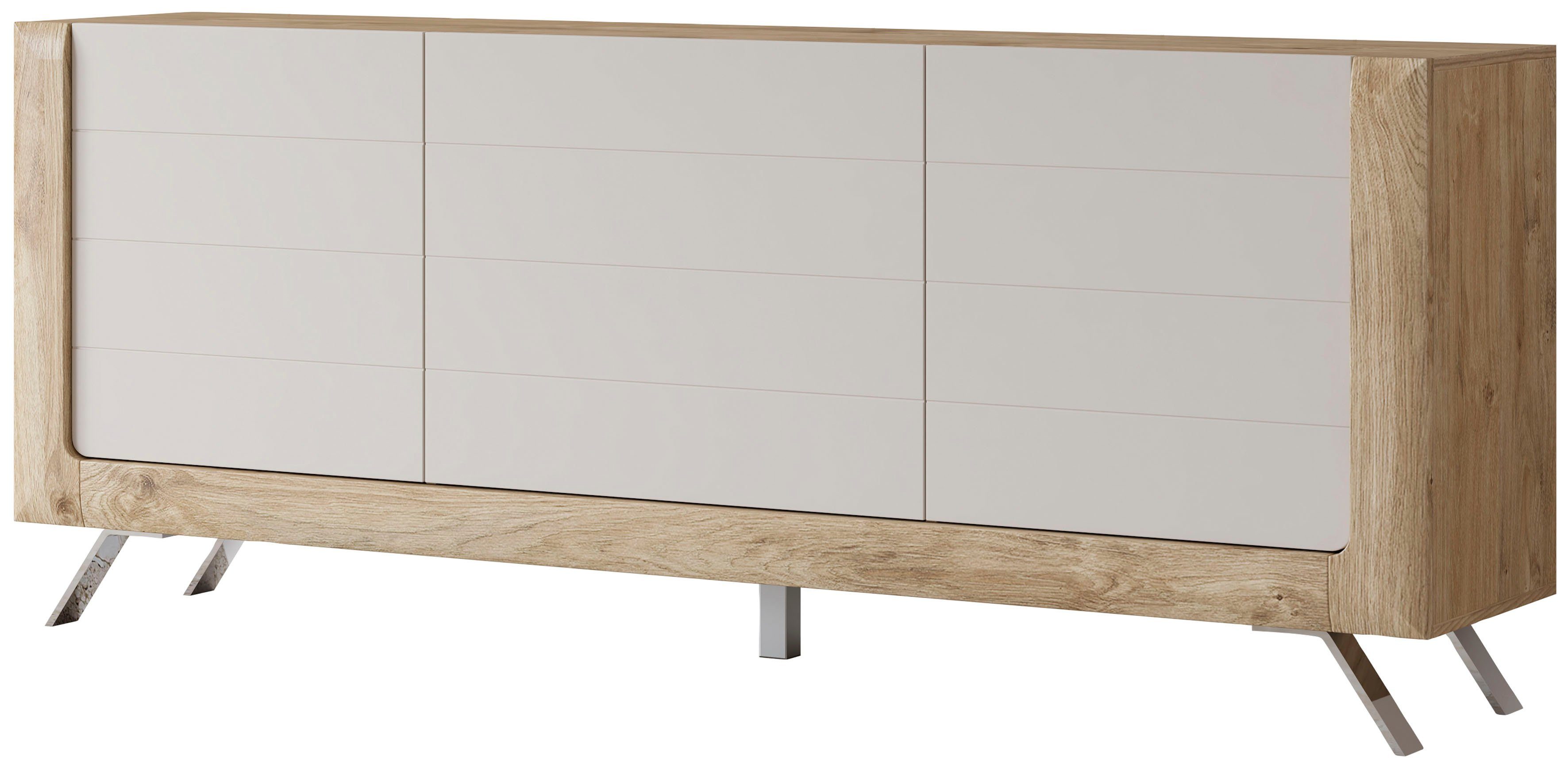 Leonique Dressoir Kasai Breedte 199 cm, met 3 deuren