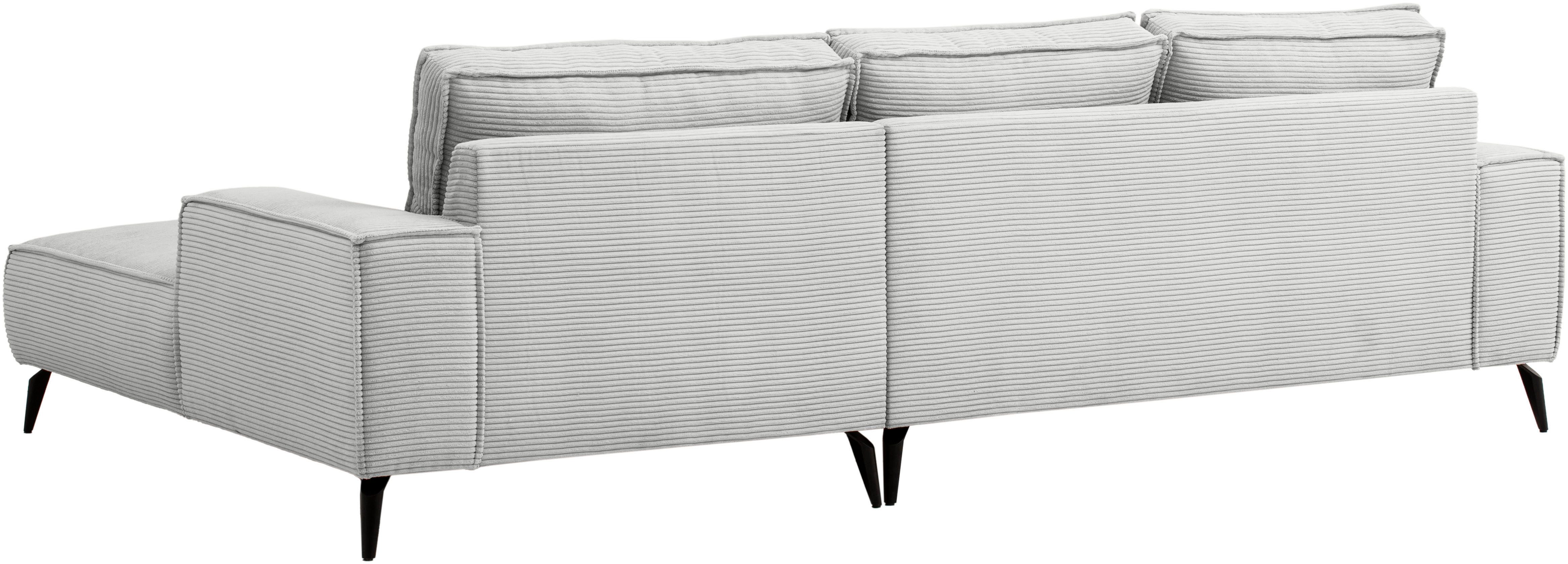 andas Zithoek TVINNU, Polsterecke L-Form, Schlaffunktion, met Hocker (set, 2-delig)