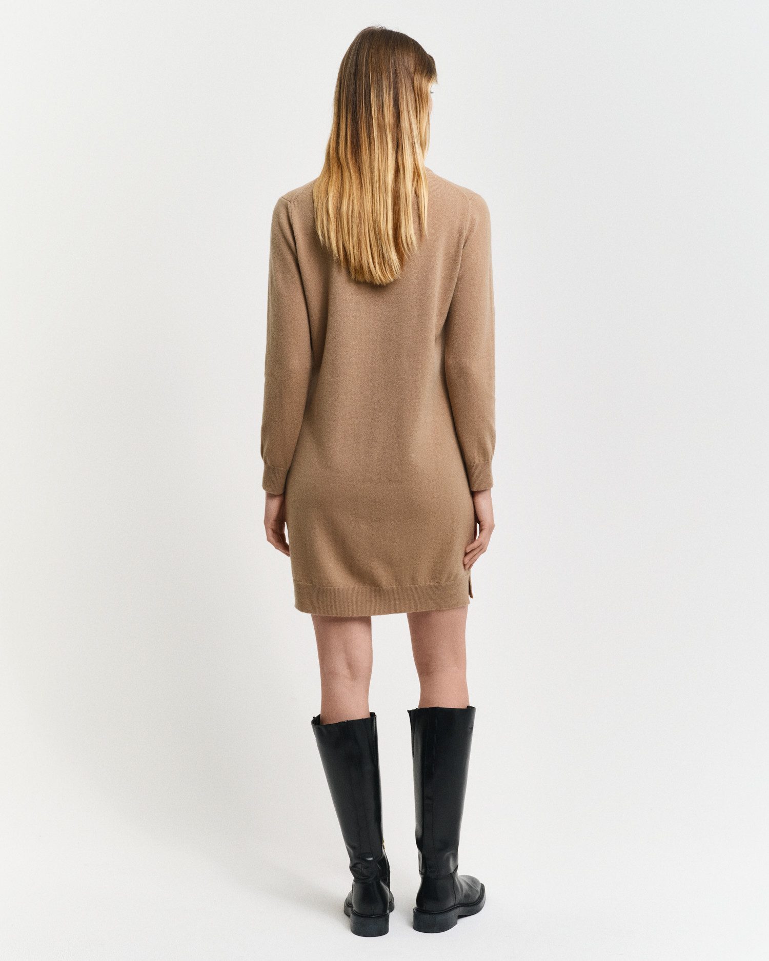 Gant Gebreide jurk SUPERFINE LAMBSWOOL DRESS