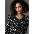 aniston selected blouse zonder sluiting met verschillend grote stippen gedessineerd - nieuwe collectie zwart