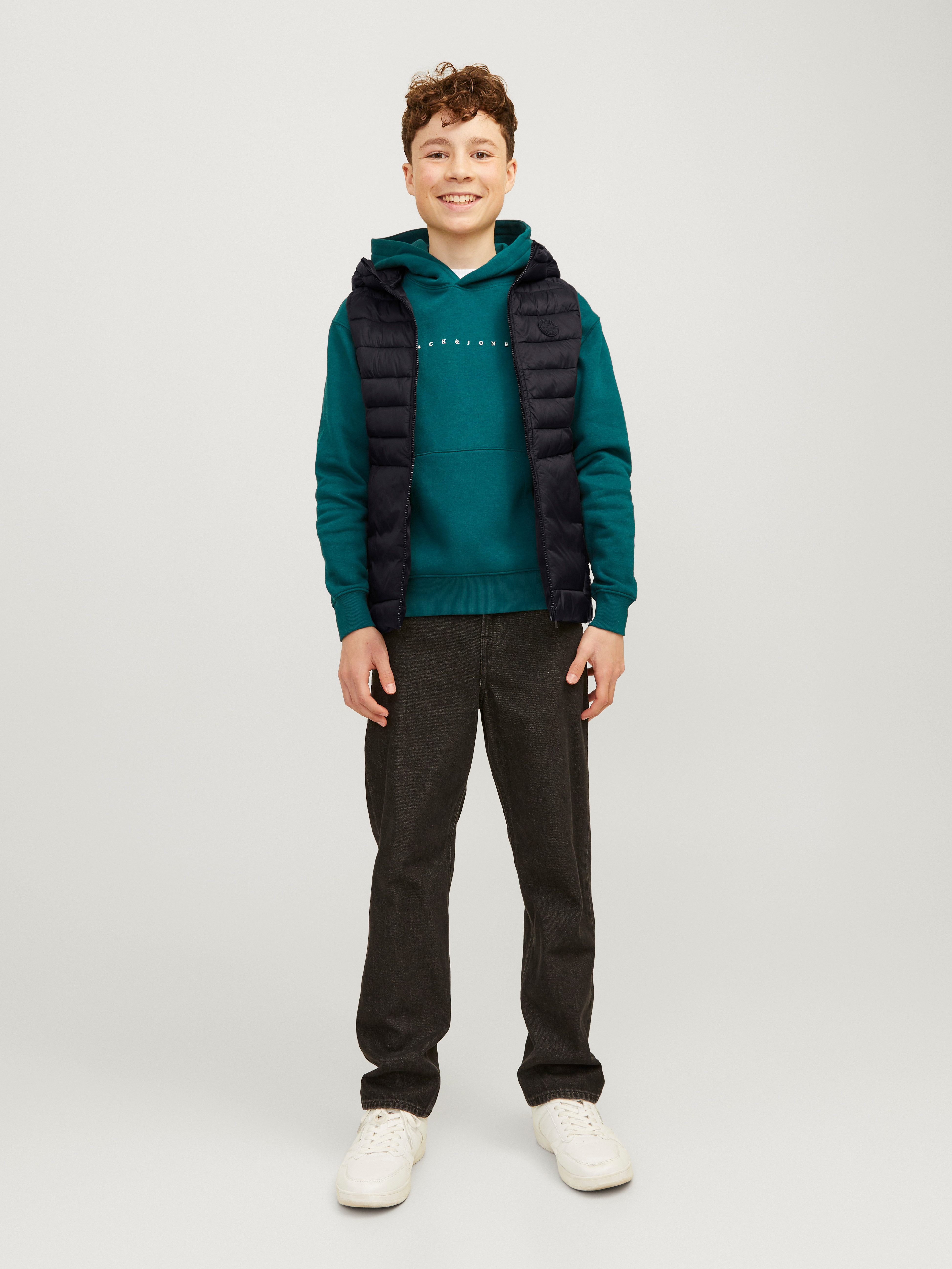 Jack & Jones Junior Bodywarmer JJESPRINT PUFFER BW HOOD NOOS JNR