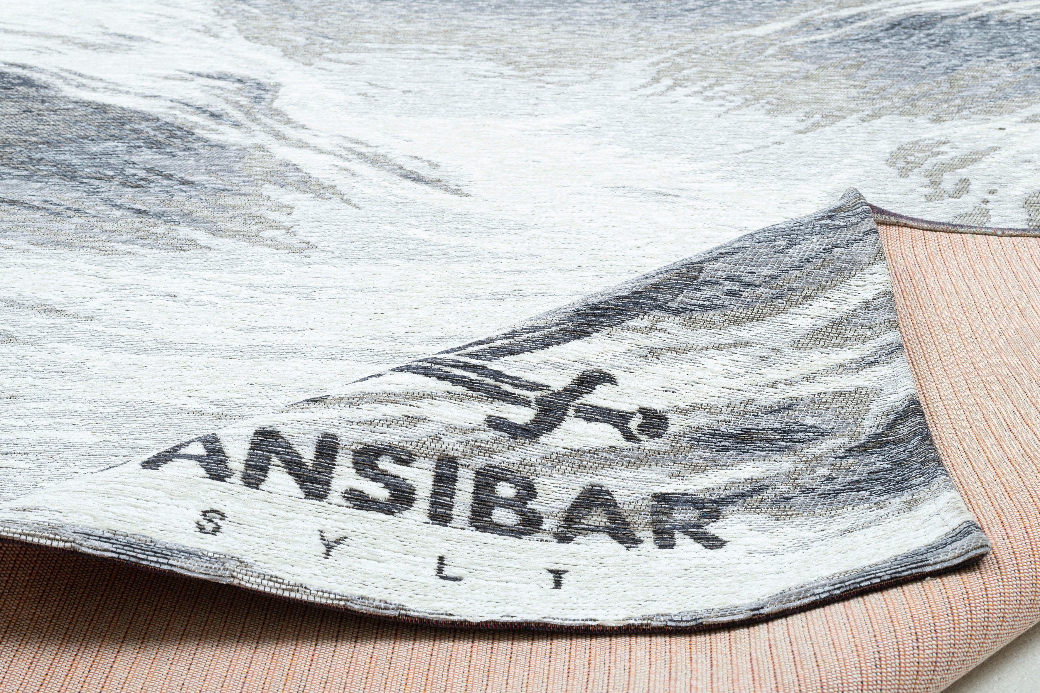 Sansibar Vloerkleed Keitum 032 Vlakweefsel, modern ontwerp, motief Branding & Golven