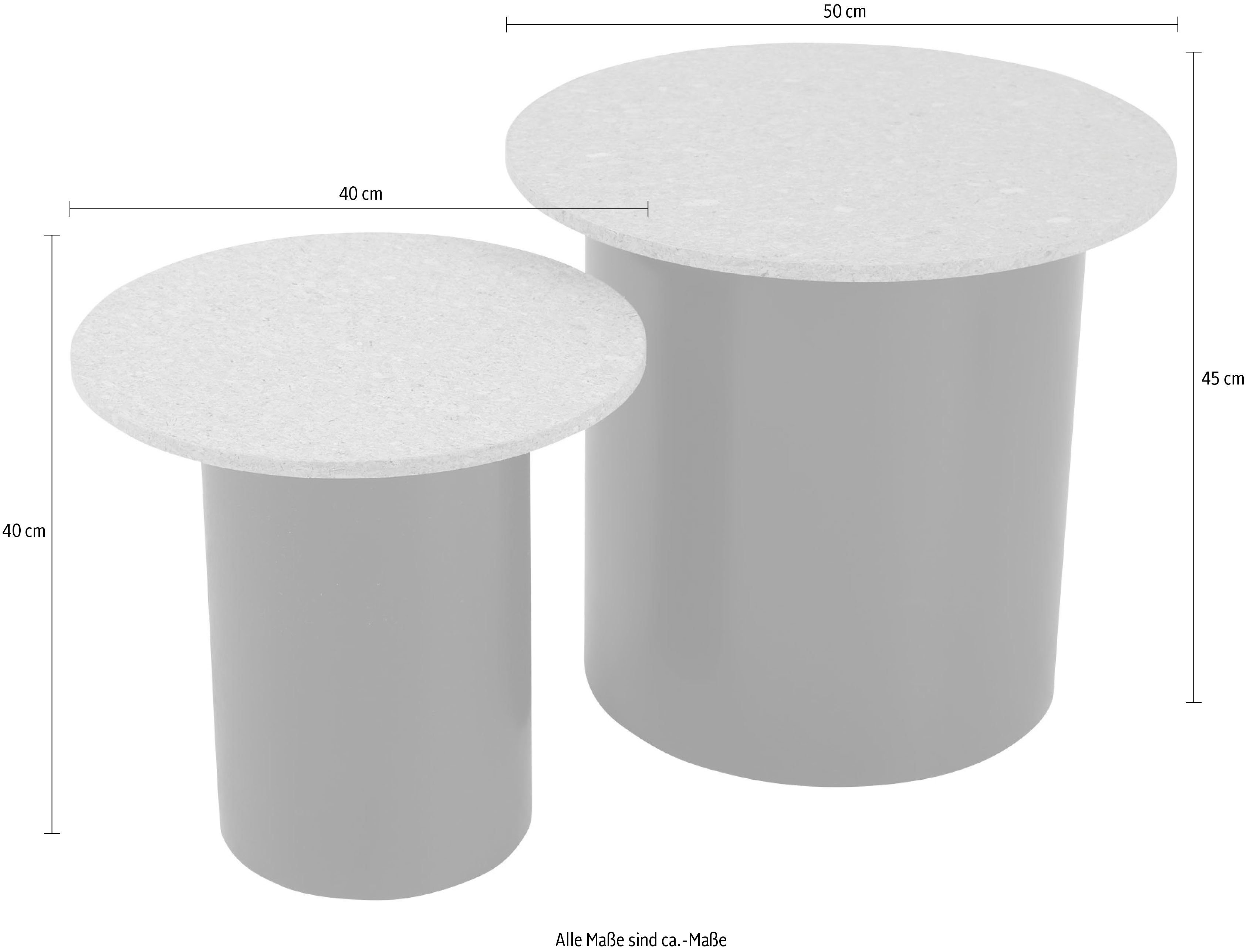 Home affaire Bijzettafel Legplank van kurk (set, 2 stuks)