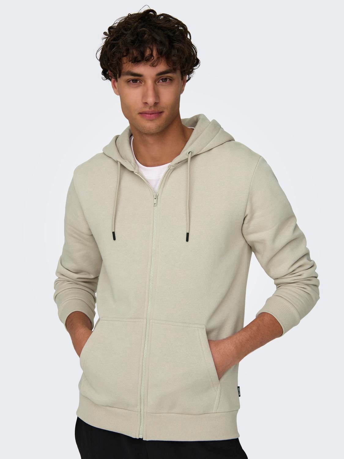 ONLY & SONS Hoodie ONSCERES ZIP THR. HOODIE SWEAT NOOS