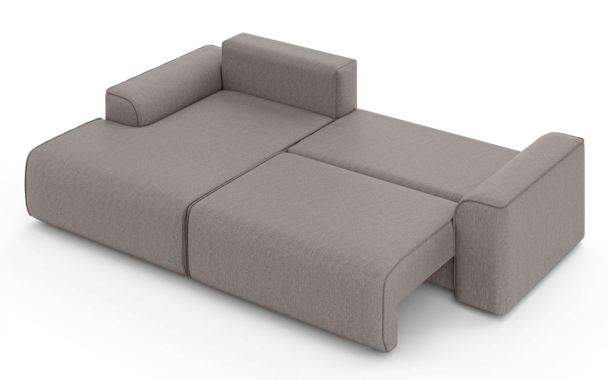 Home affaire Hoekbank Santenay met bedfunctie en bedlade, afmetingen: B/D/H 266/164/90 cm