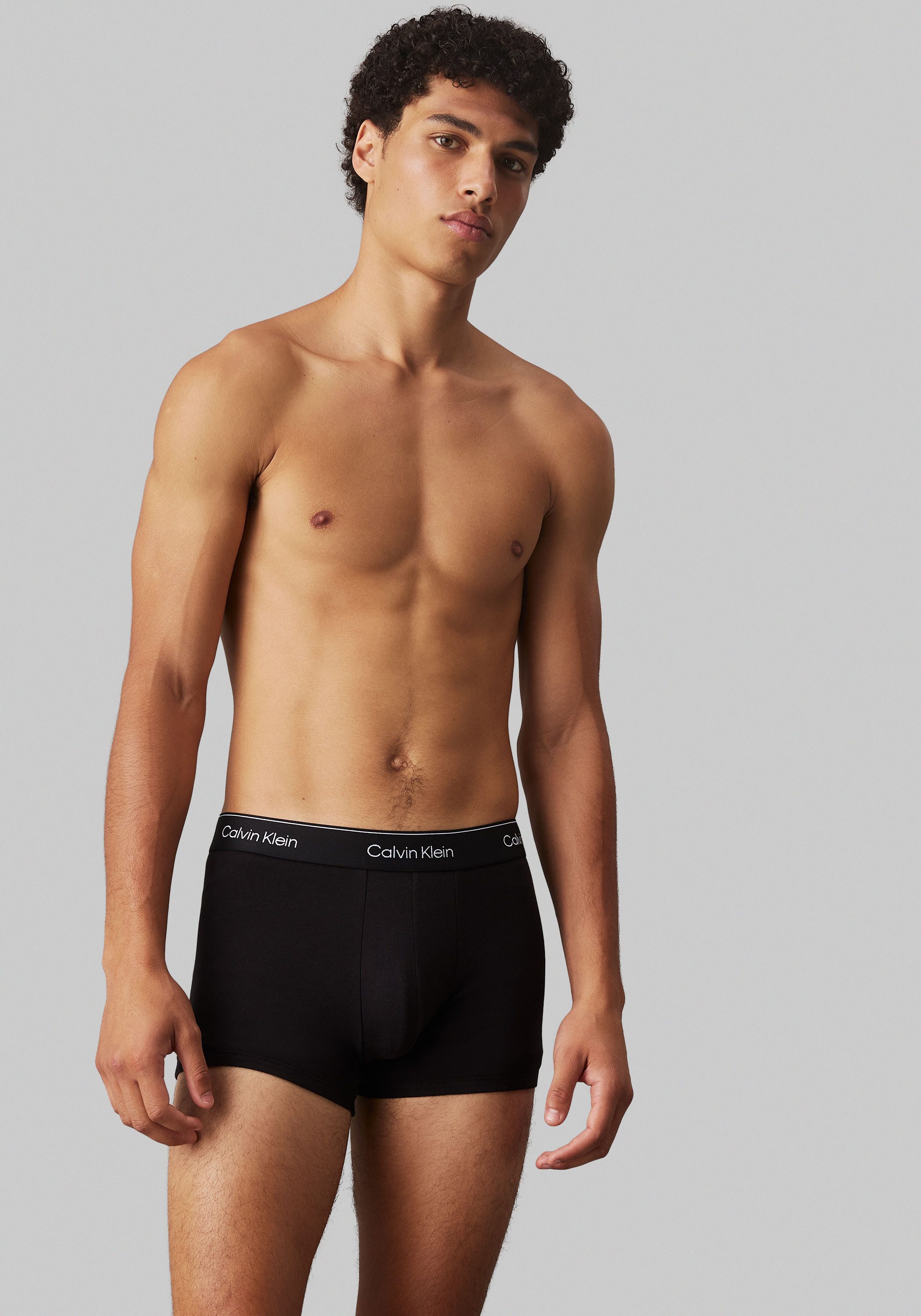 Calvin Klein Boxershort TRUNK 3PK met logo-elastische tailleband (3 stuks) (set, 3 stuks)